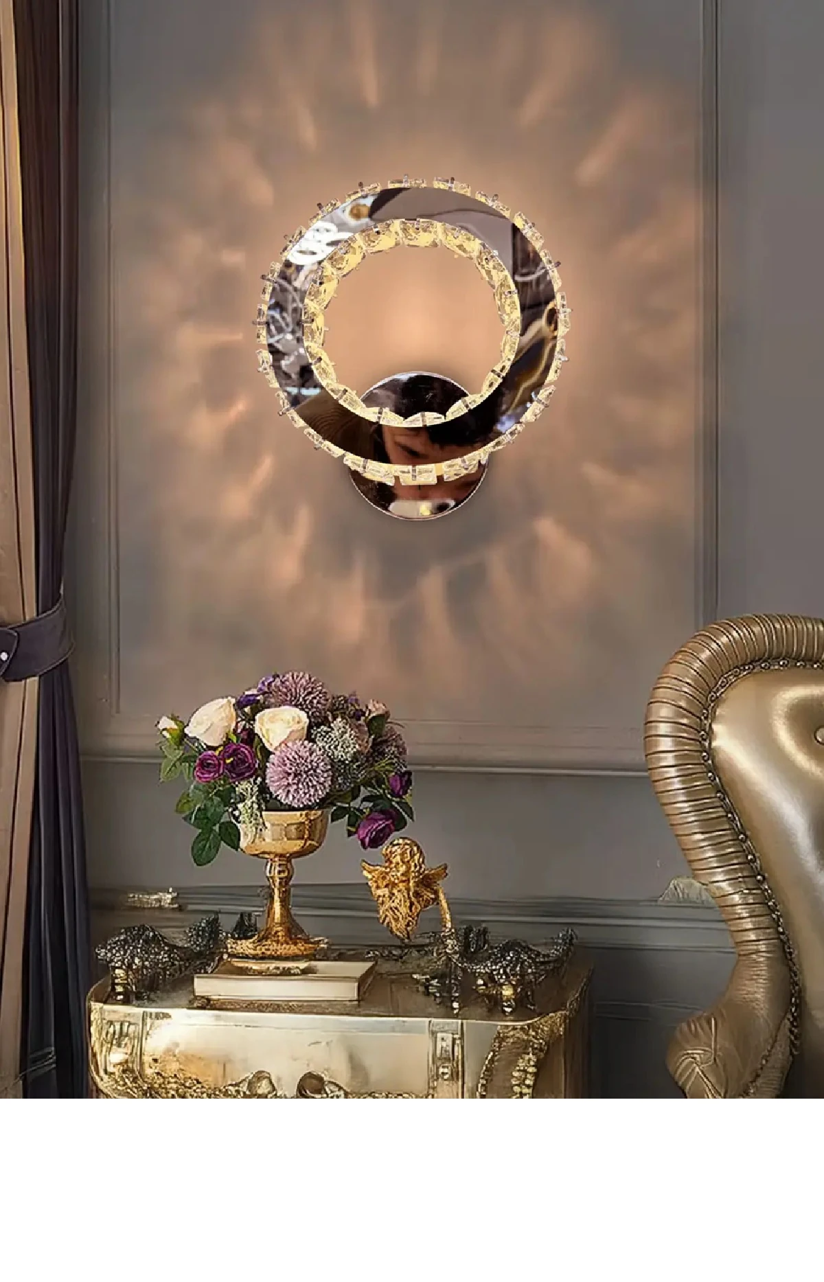 Taşlı Modern Led Aplik