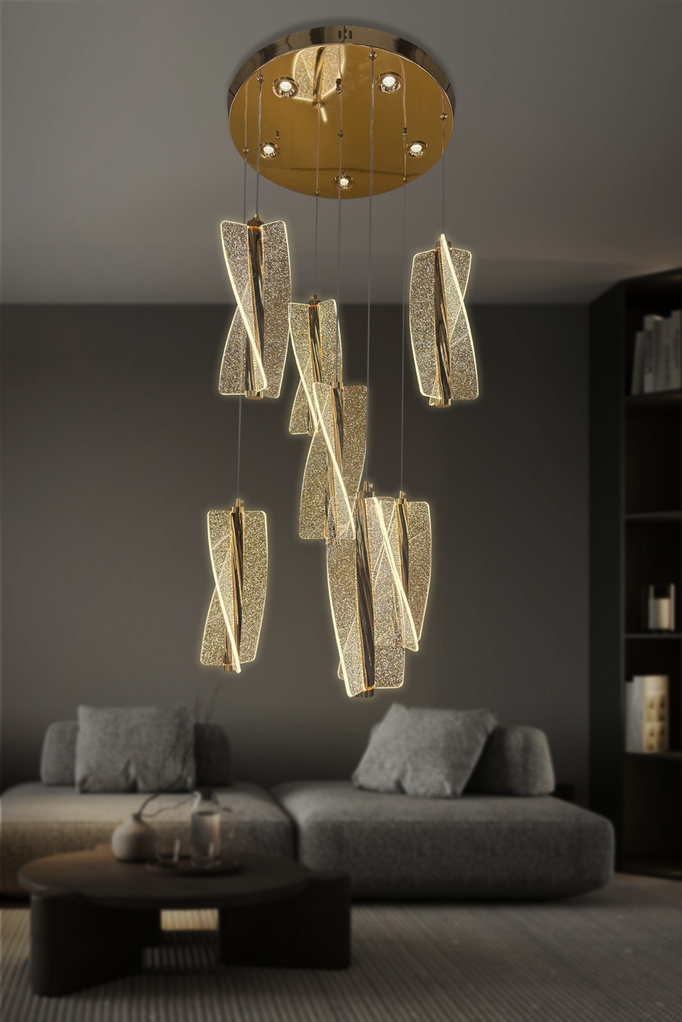 Liza 7 li Modern Sarkıt Led Avize