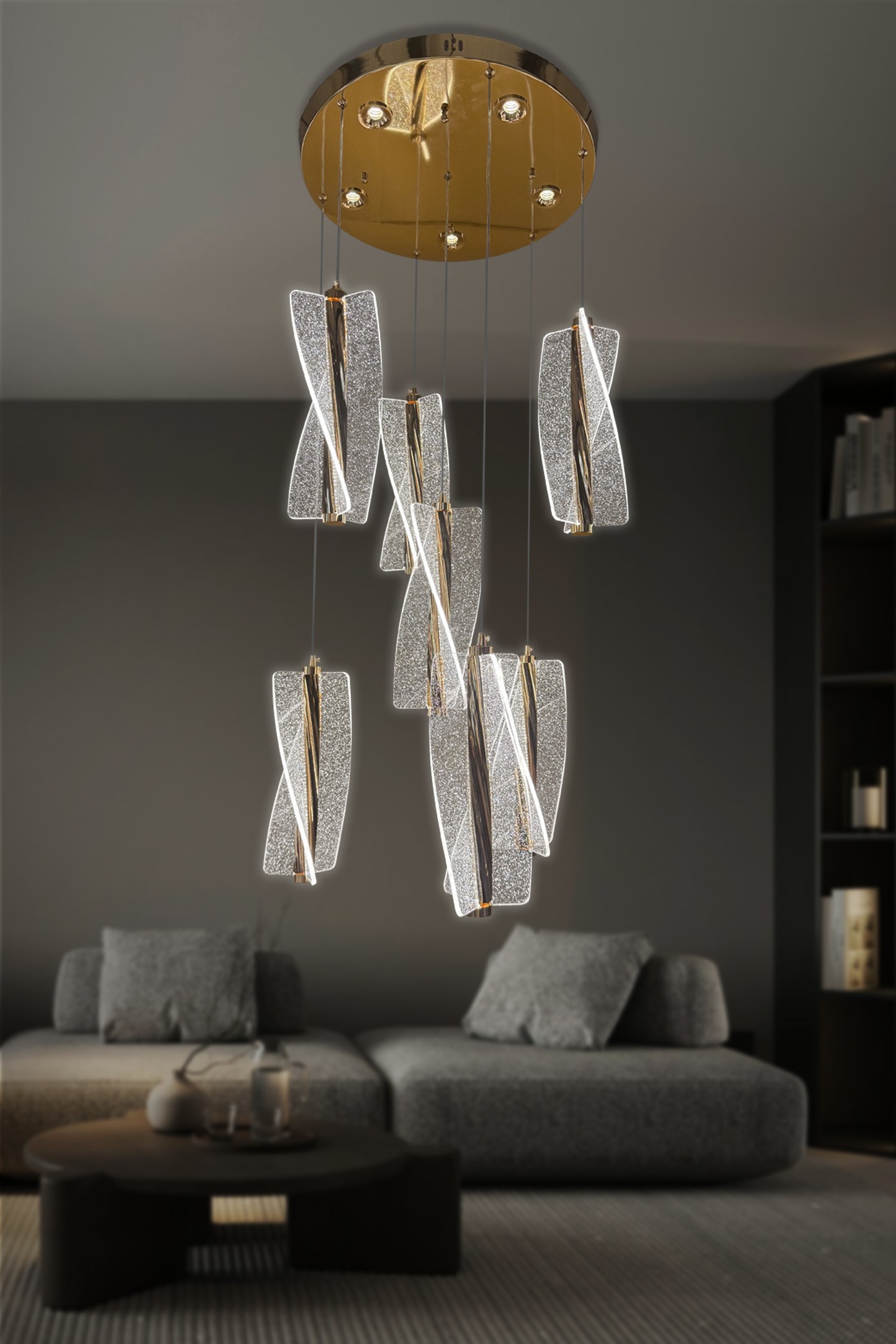 Liza 7 li Modern Sarkıt Led Avize