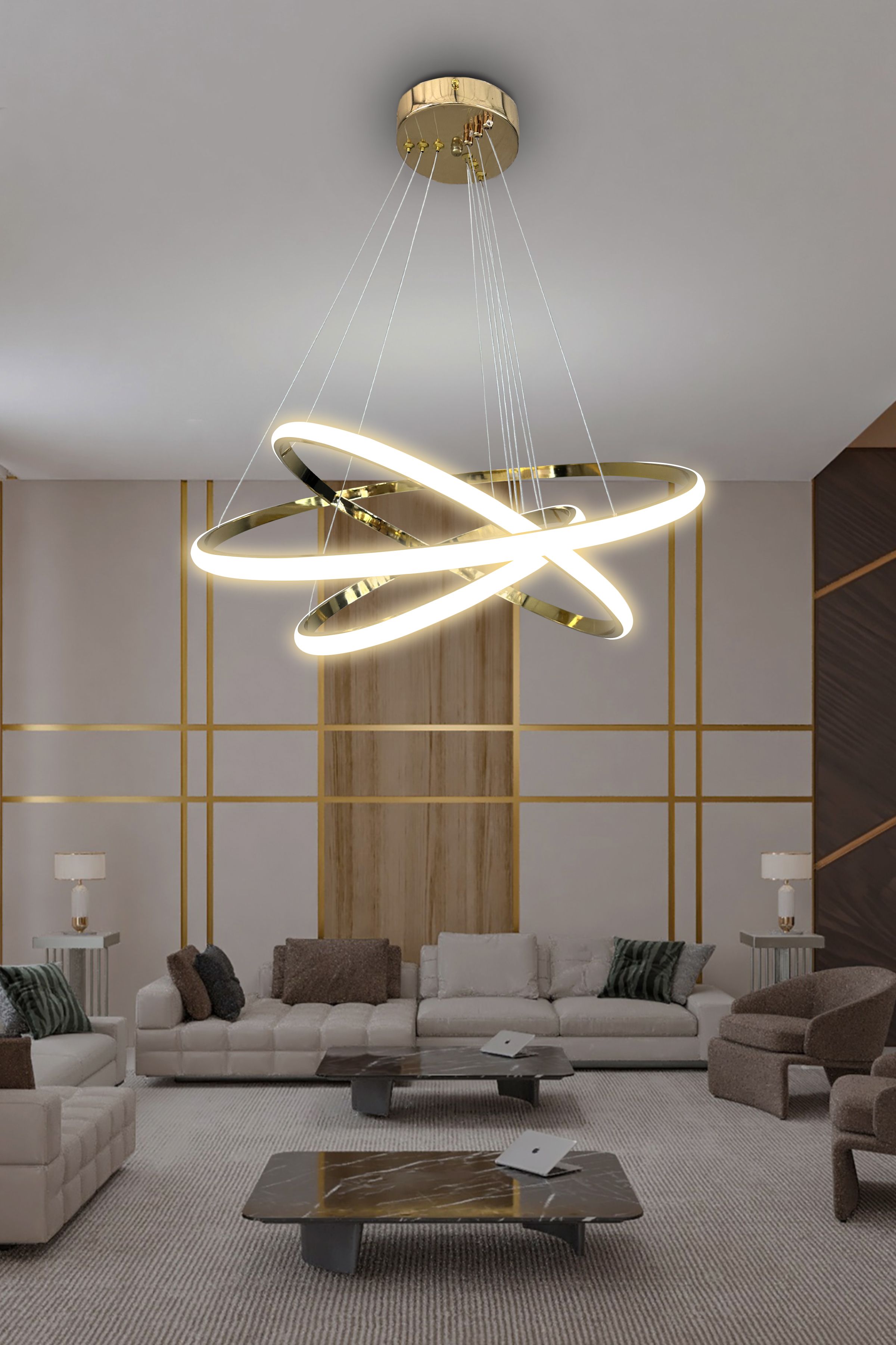 3'lü Çember Led Avize