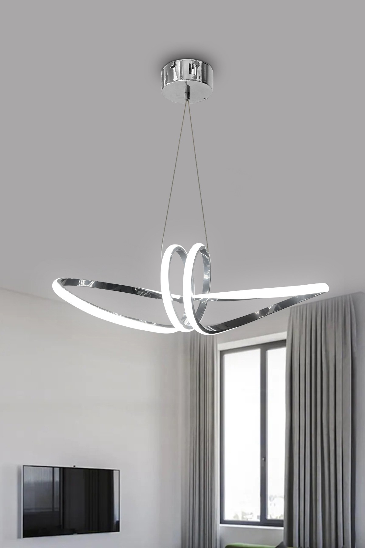 Papyon Toplu Modern Sarkıt Led Avize