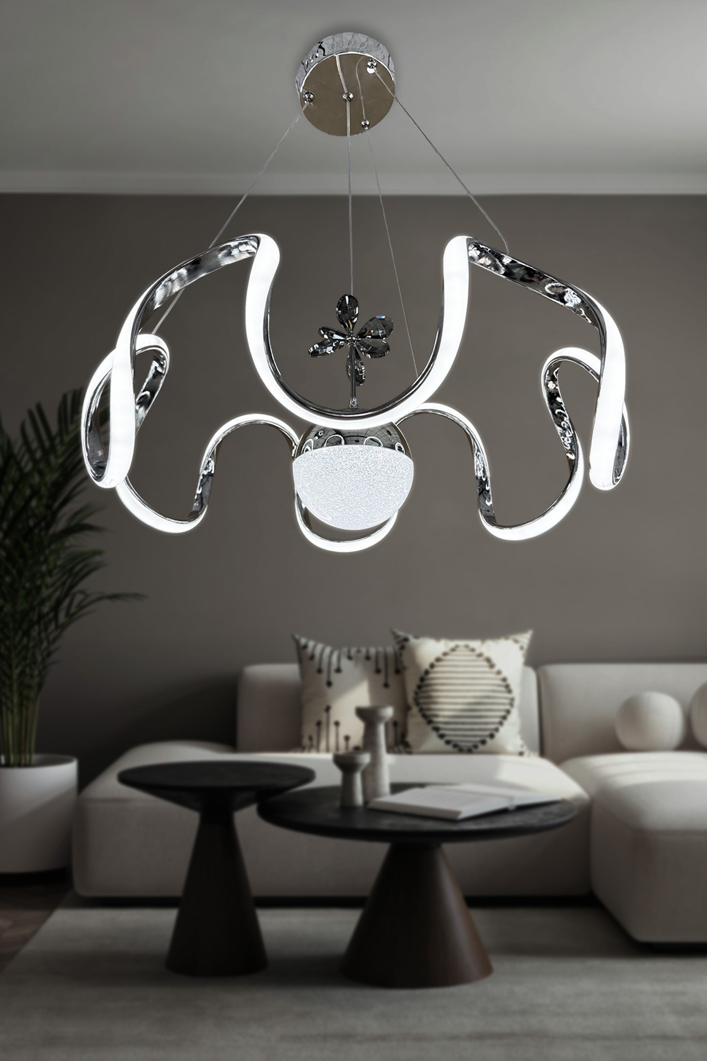Arya Tek Toplu Led Avize 3 mt