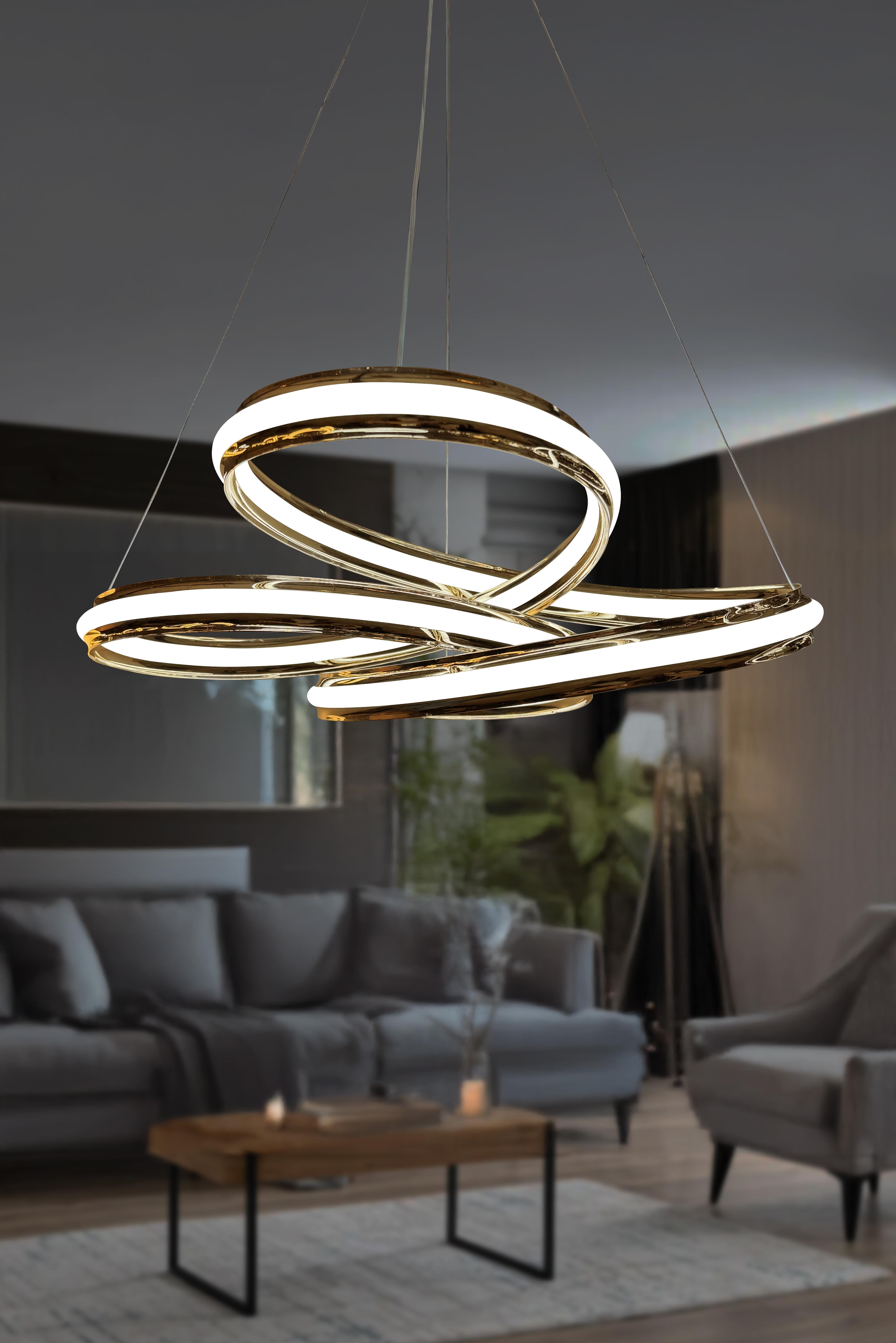 Sirius Çift Yönlü Kıvrım Salon, Oturma Odası, Mutfak Avizesi