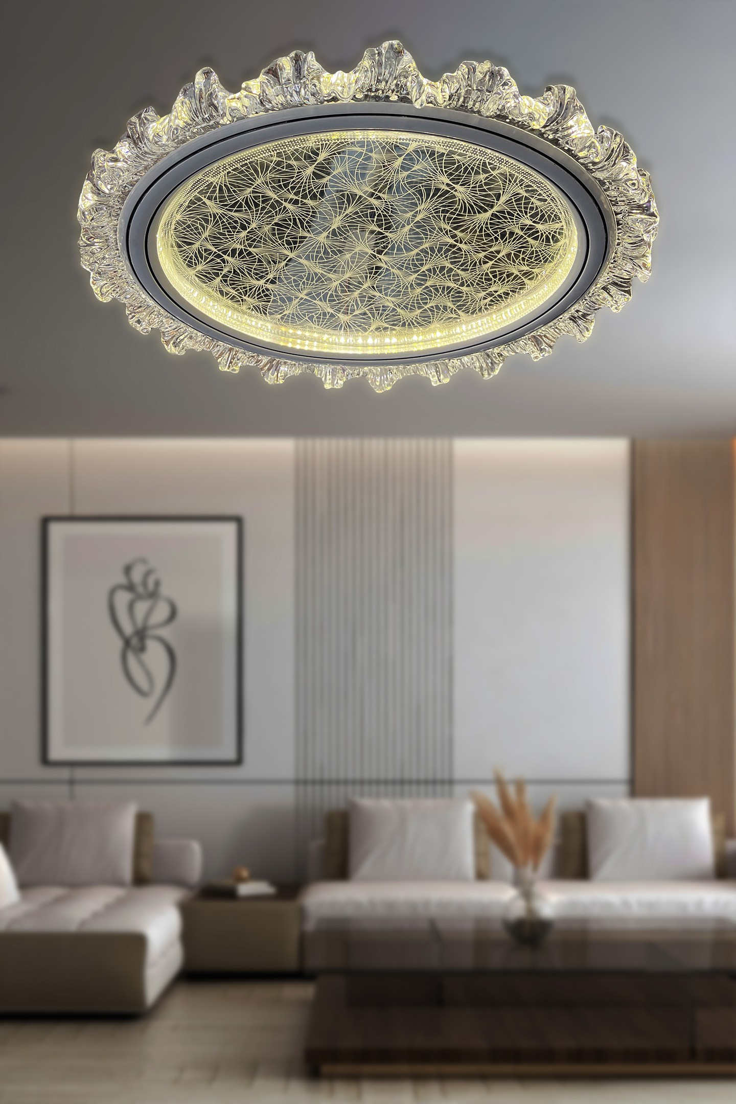 Vella Plafonyer Kumandalı Led Avize