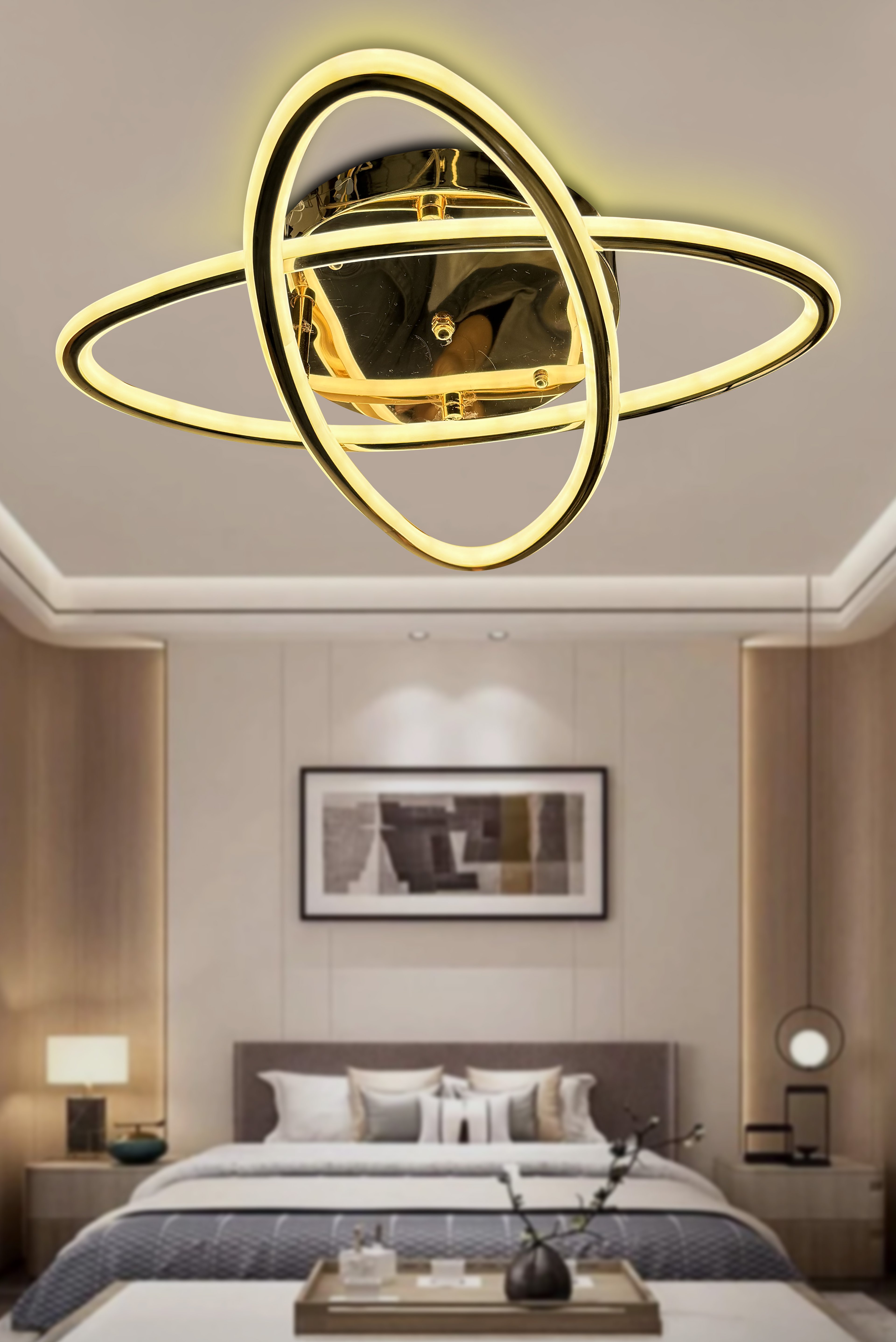 Atom 2'li Çift Yönlü İthal Modern Yüksek Işık Güclü Led Avize