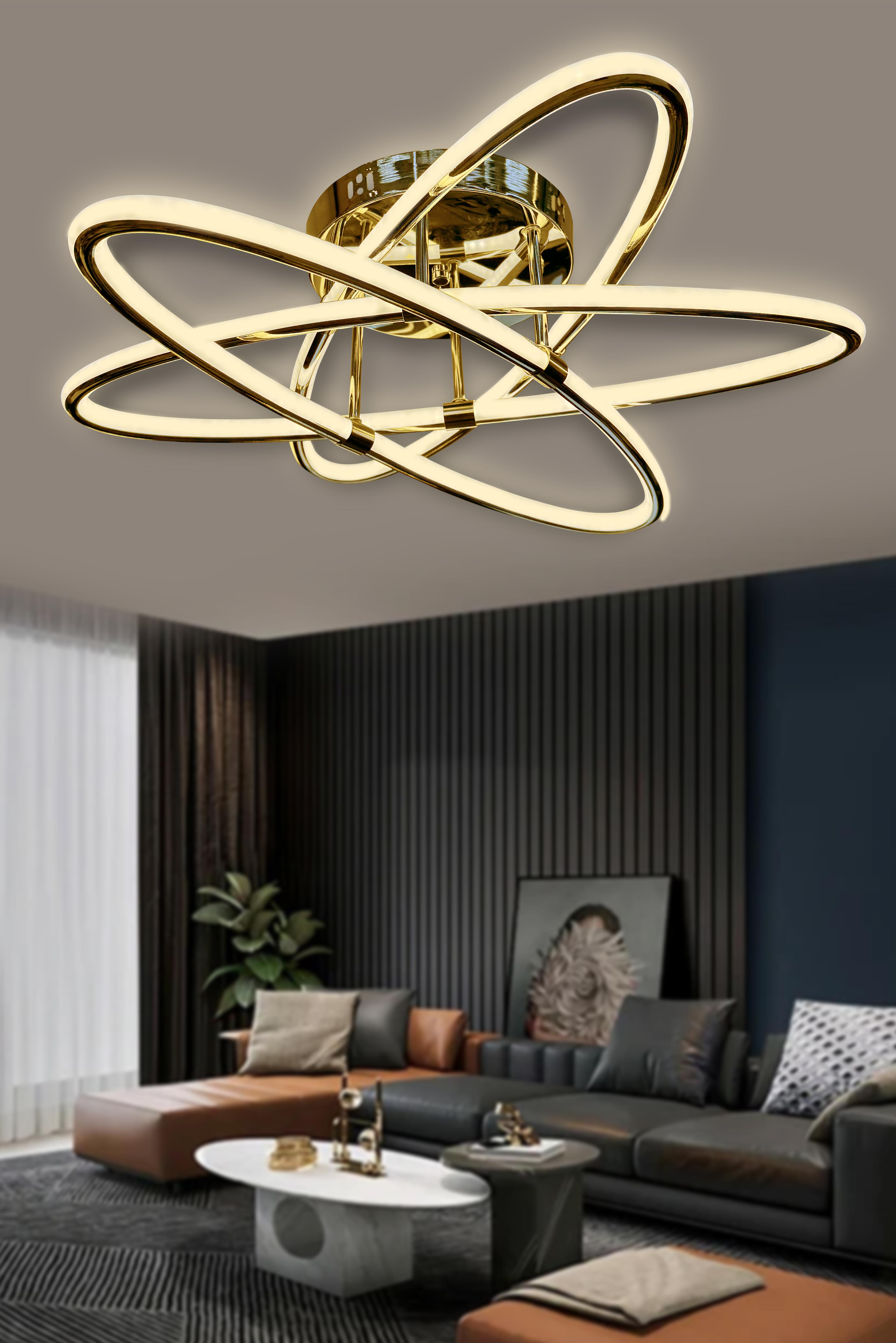 Atom 3'lü Çift Yönlü İthal Modern Yüksek Işık Güclü Led Avize
