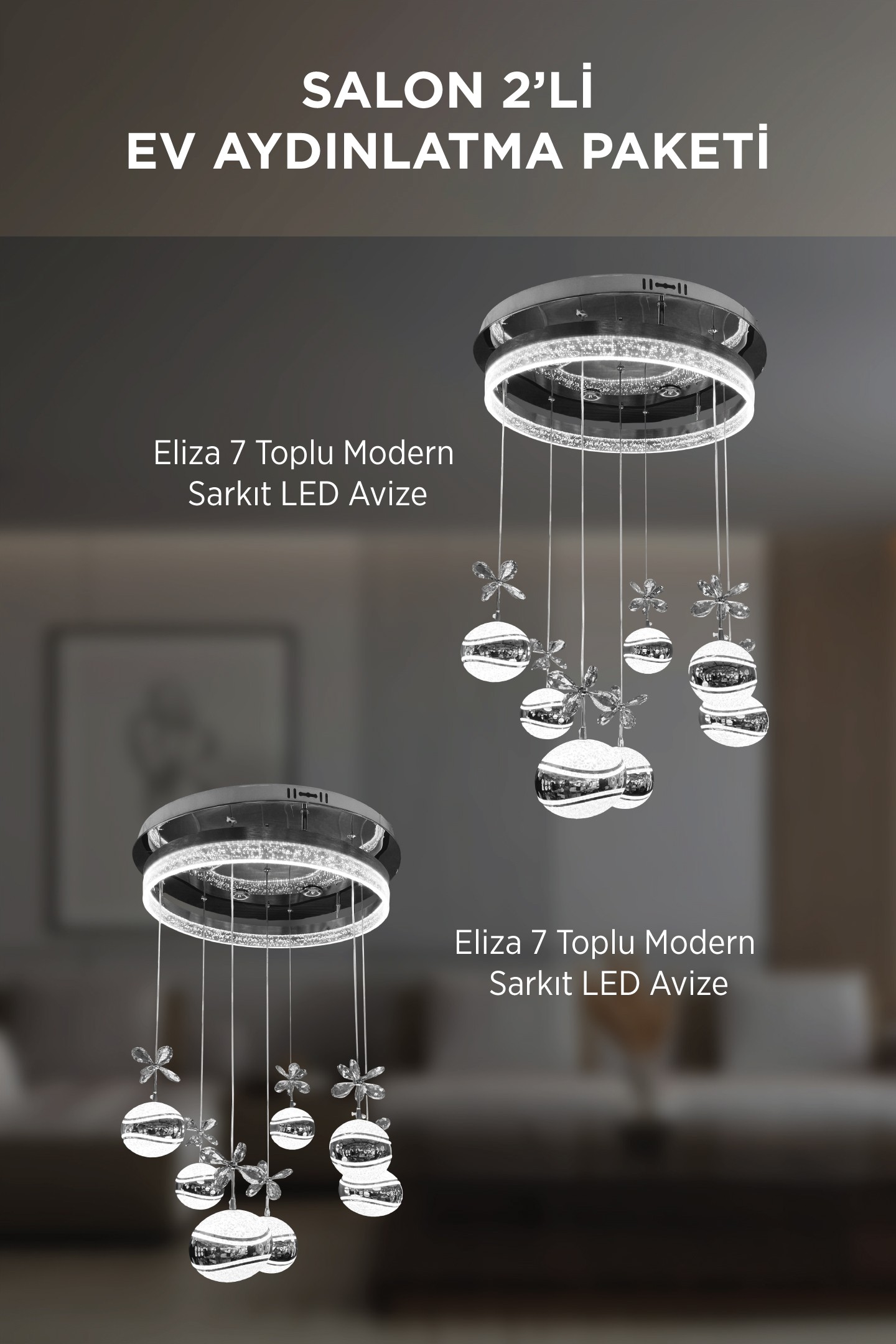 2'li Salon Ev Aydınlatma Paketi