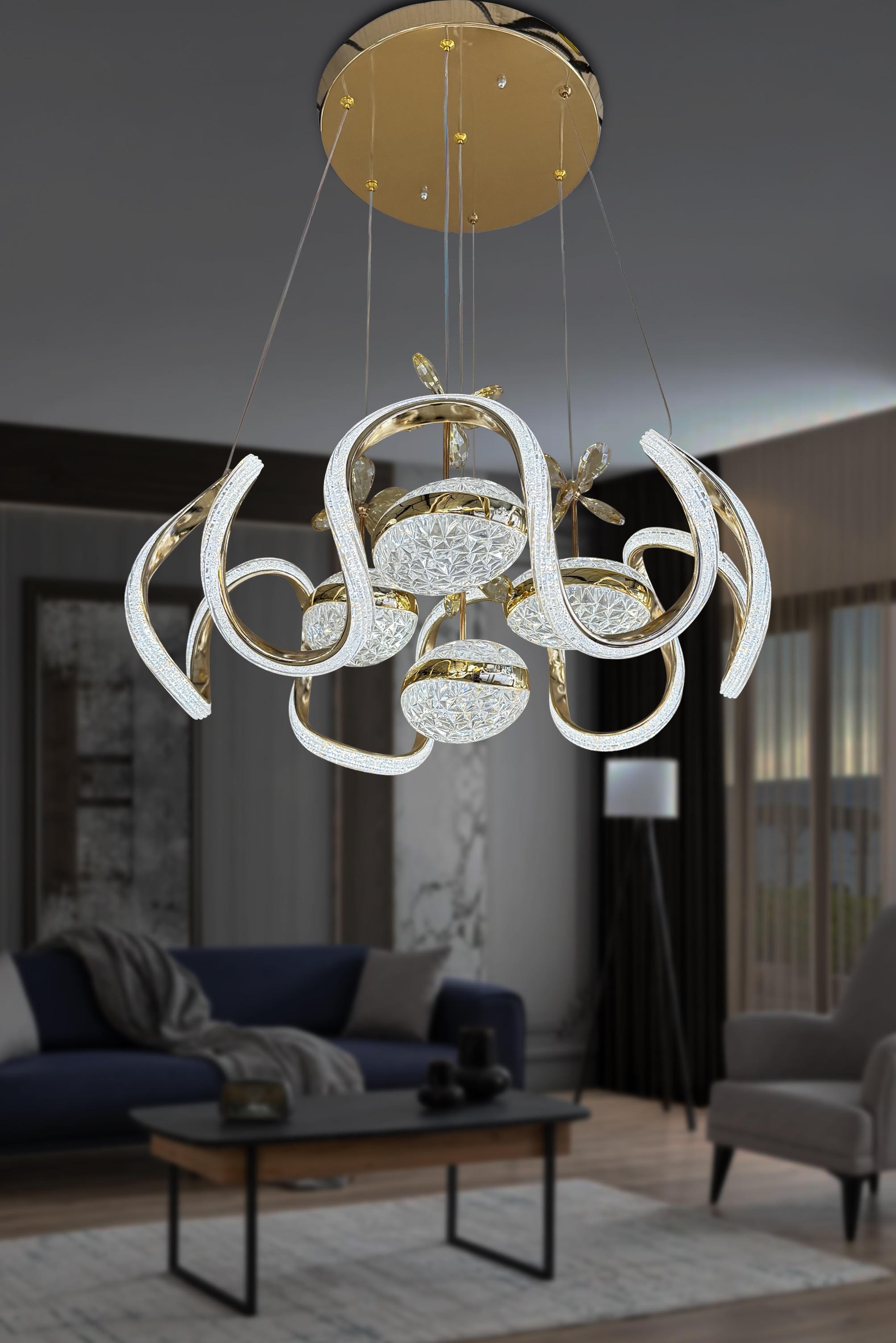 Eliza 4 Top Modern Sarkıt Led Avize