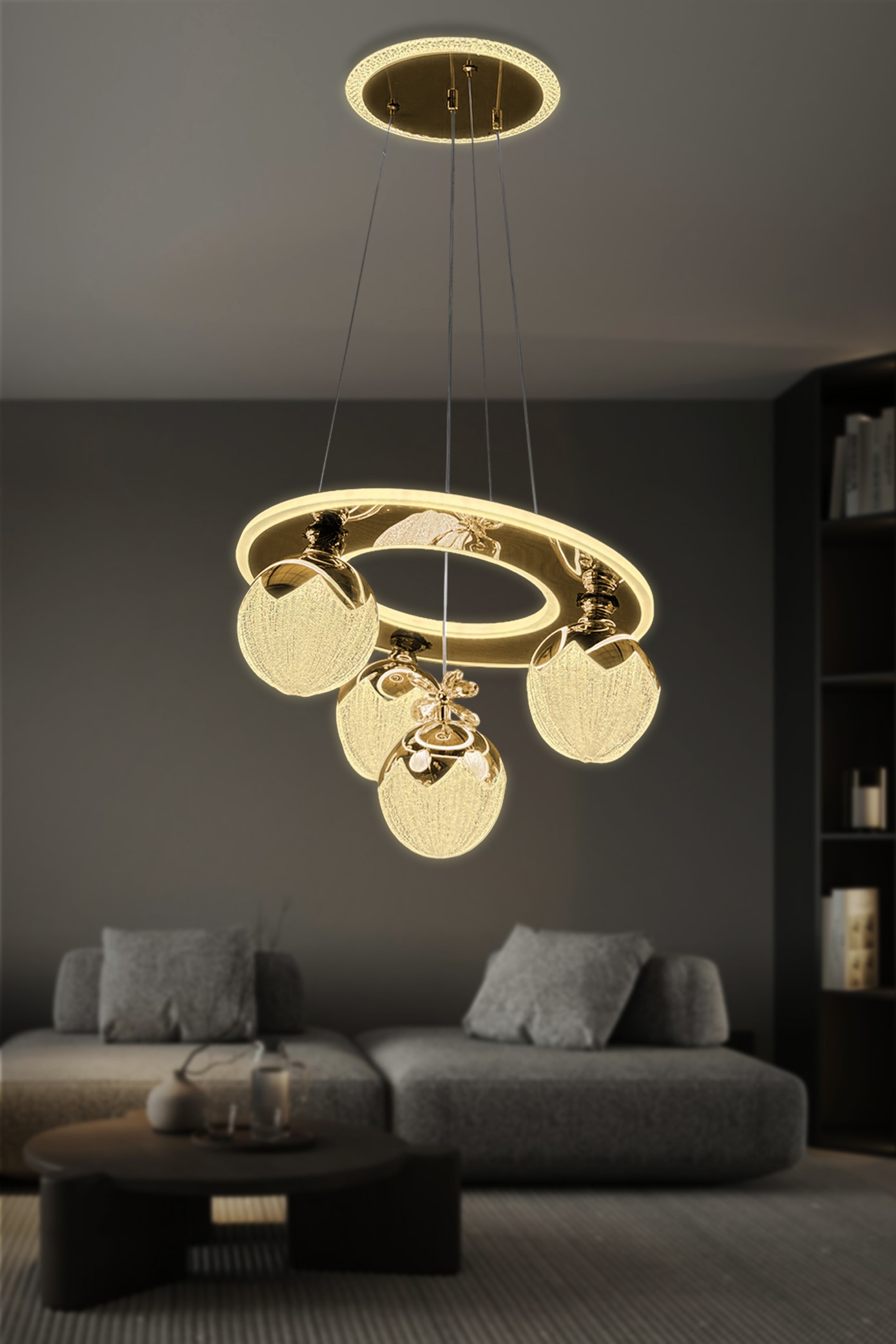 Nova 4 Toplu Modern Sarkıt Led Avize