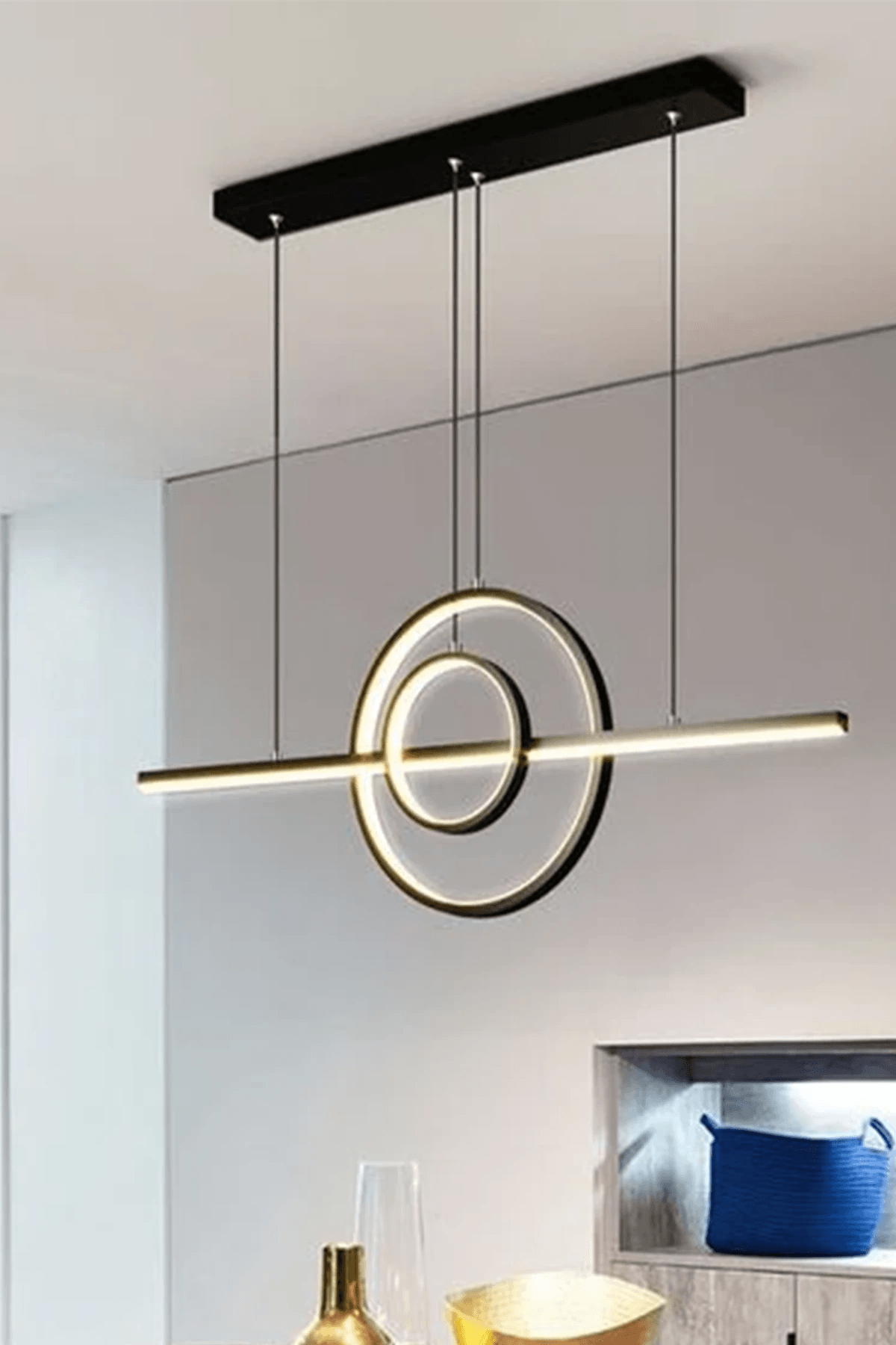 Dark Modern Lüx Sarkıt Masaüstü Led Avize