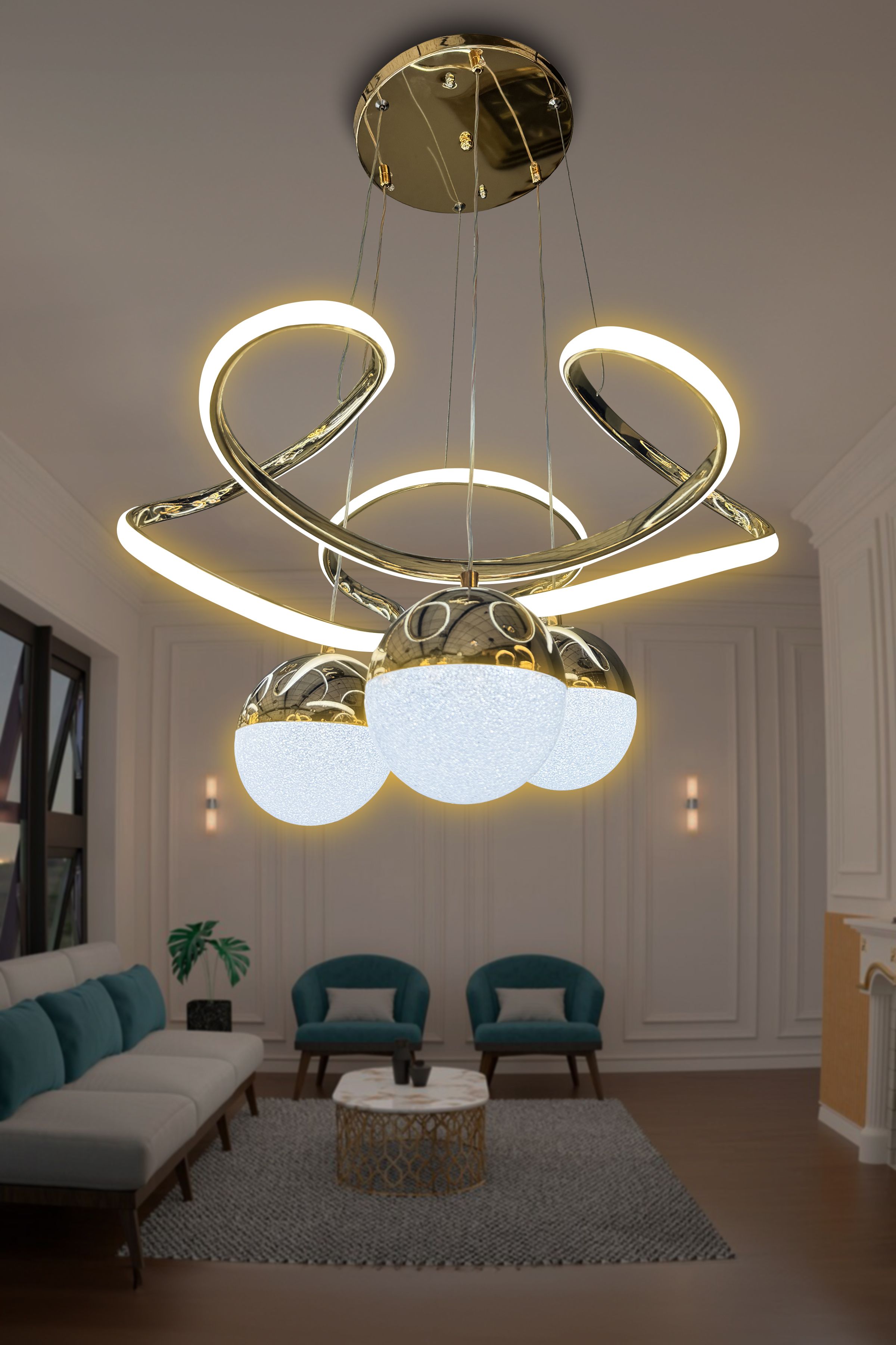 Dron 3 Toplu Led Avize