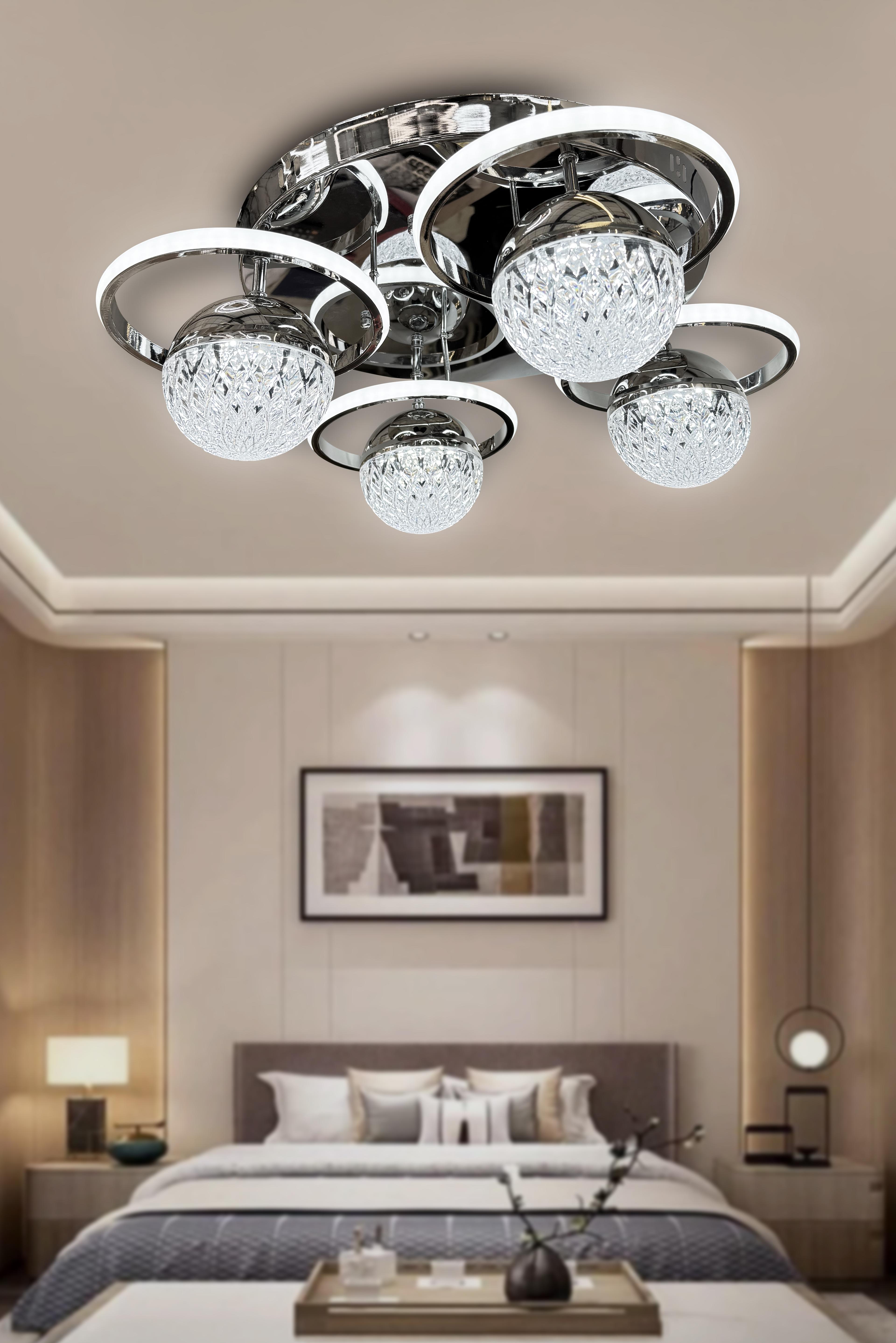 Delta Plafonyer (Tavana Yapışık) Led Avize Modern Ledli Avize
