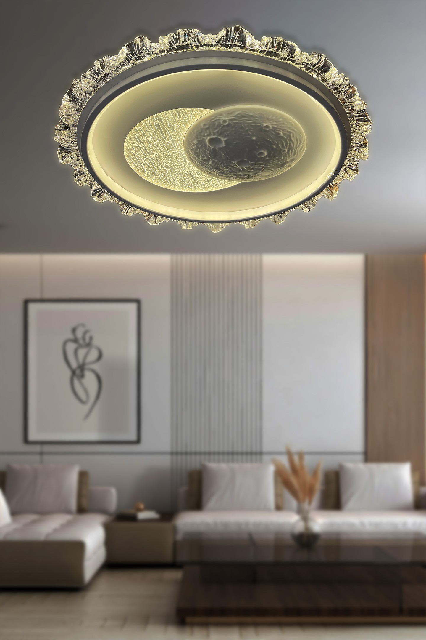 Rena Plafonyer Kumandalı Led Avize