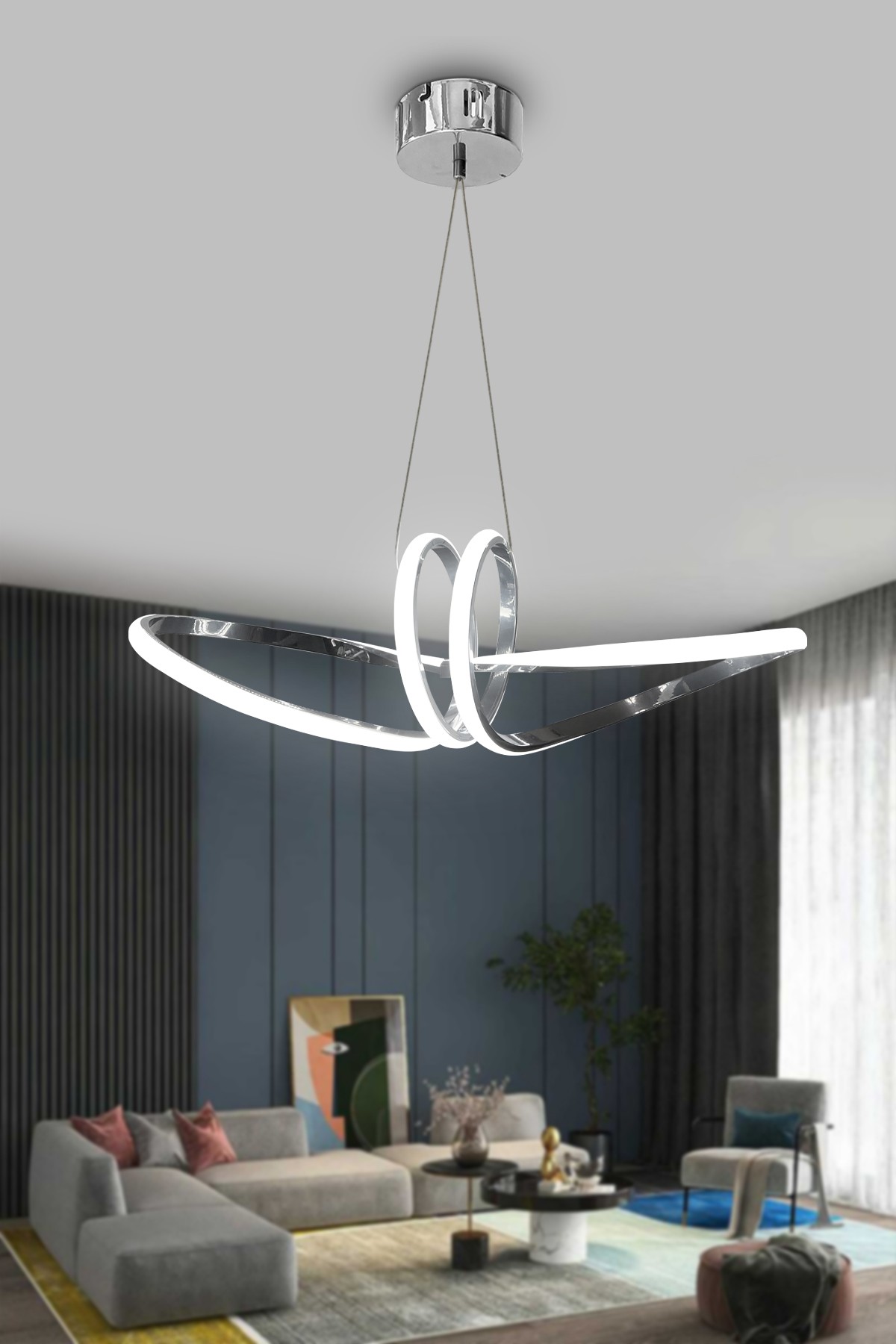 Papyon  Modern Sarkıt Led Avize