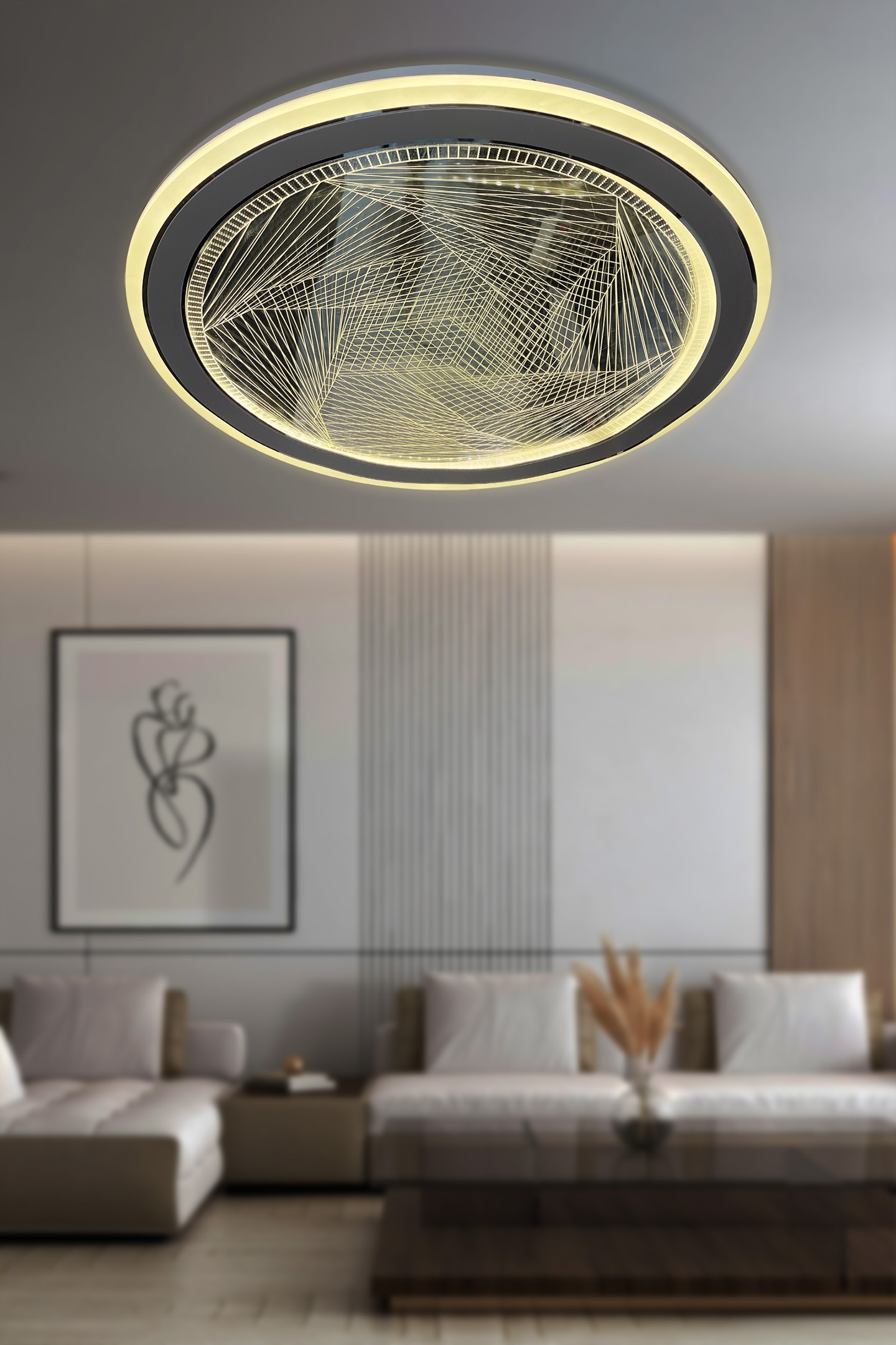 Zerinos Plafonyer Kumandalı Led Avize