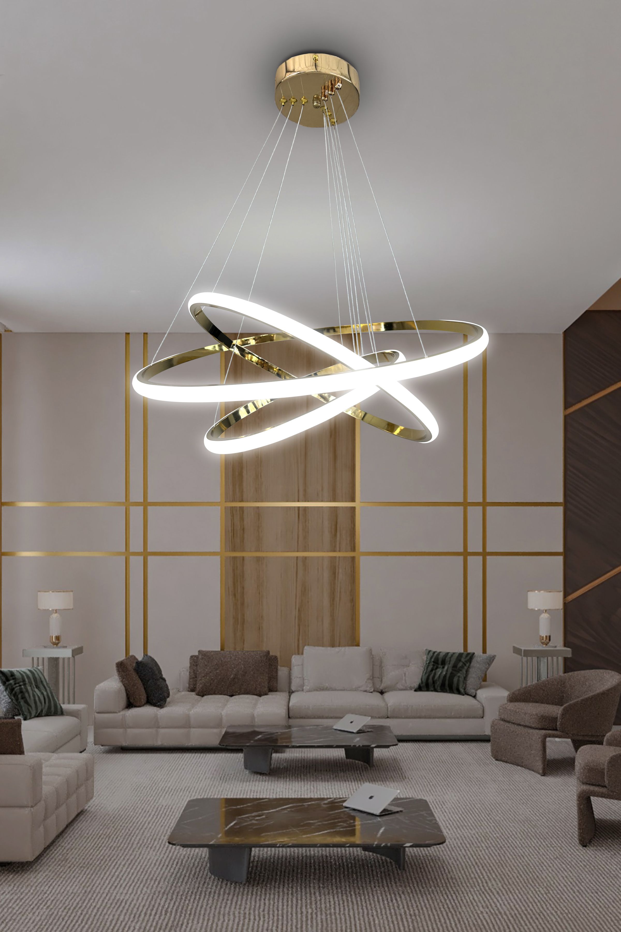 3'lü Çember Led Avize