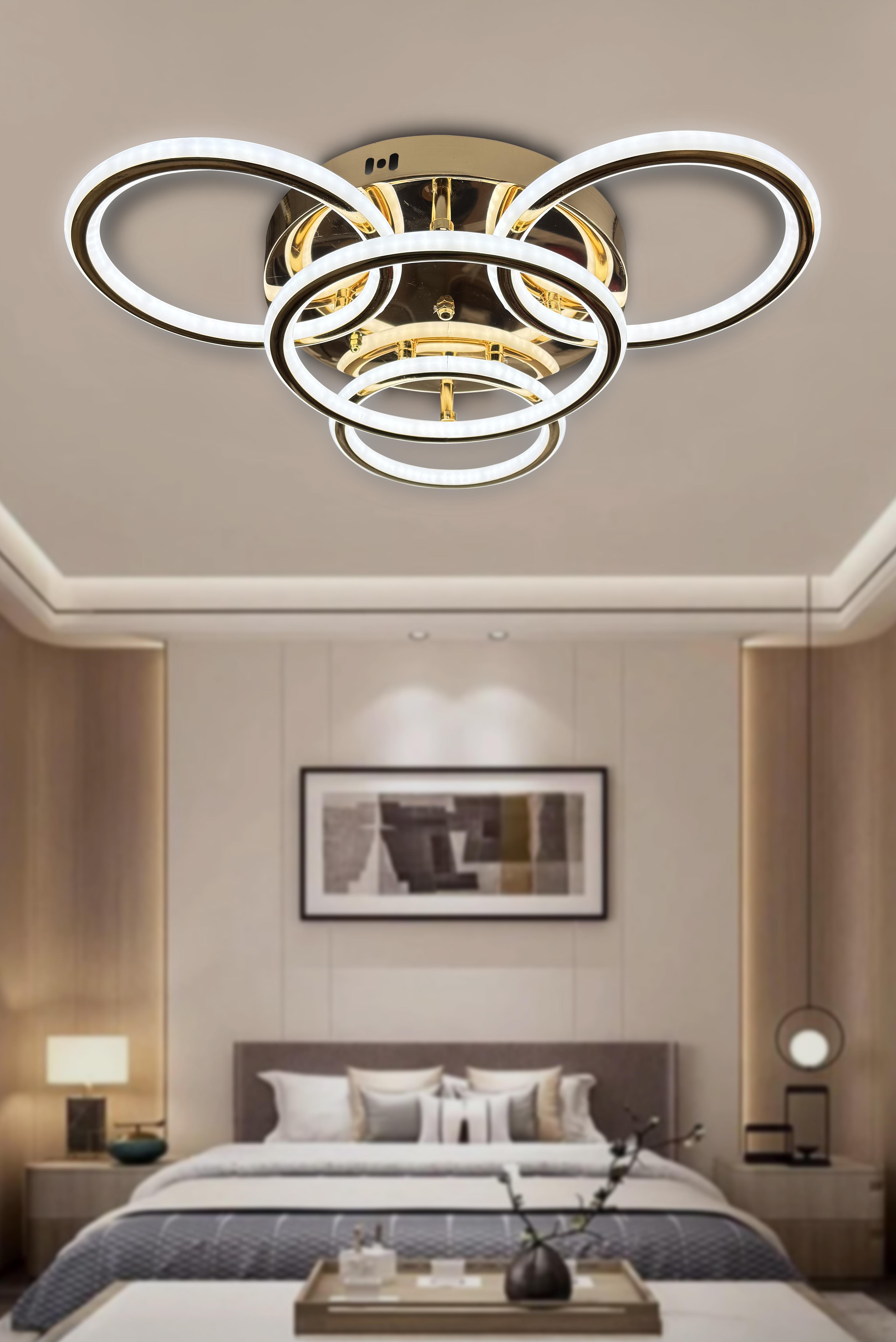 Exen Plafonyer Çift Ledli Led Avize 3+1