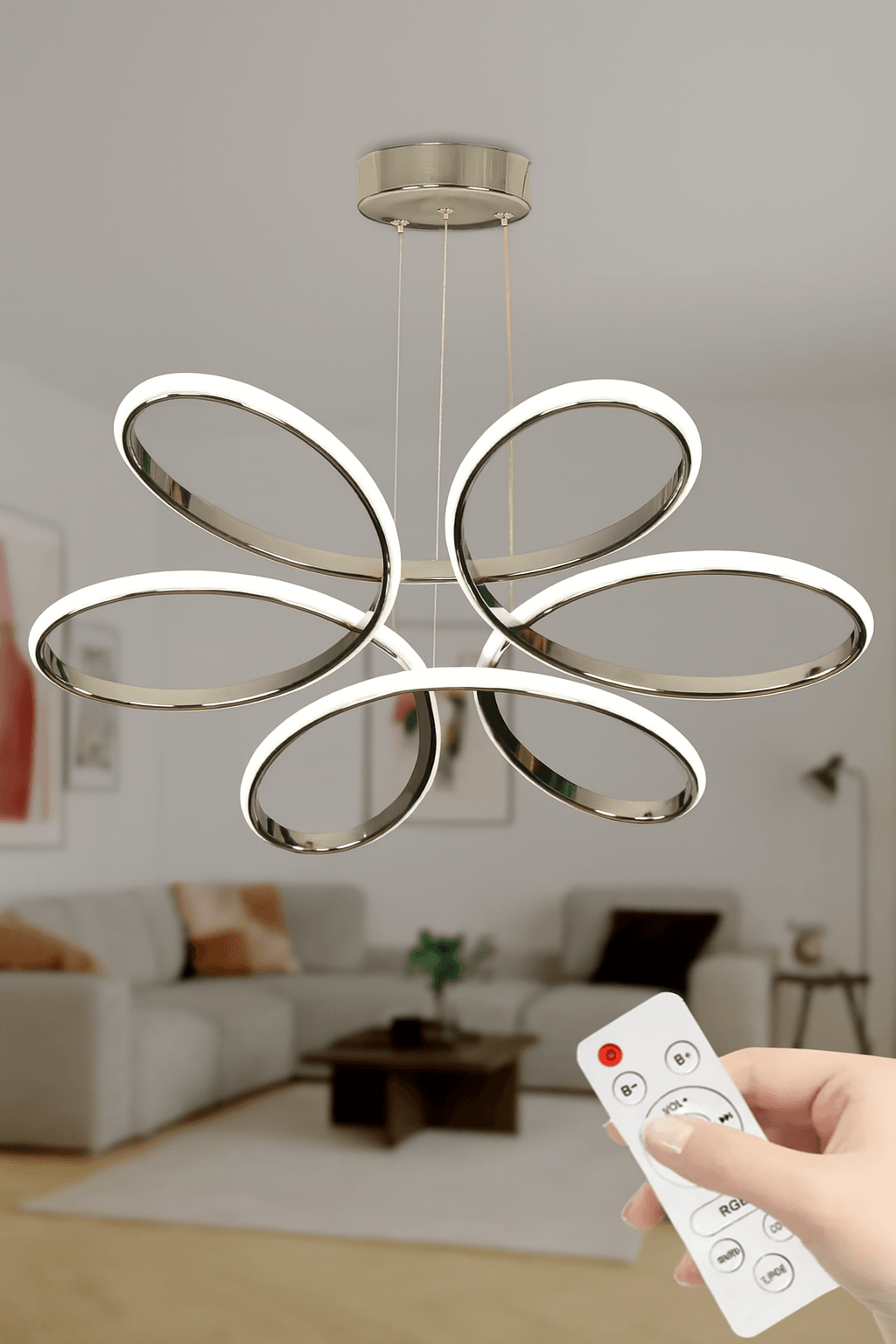 Papatya Modern Sarkıt Led Avize