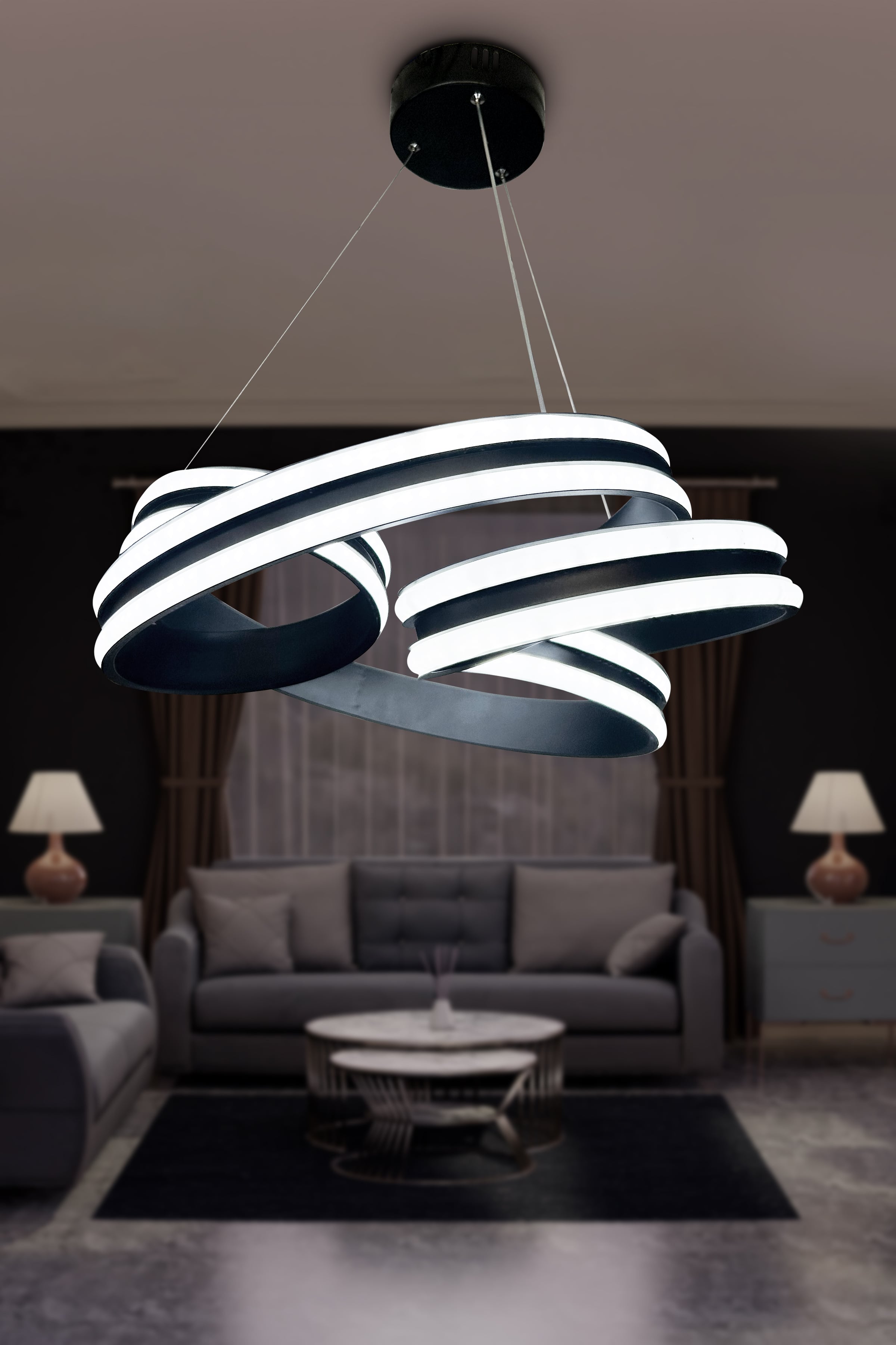 ATLAS ÇİFT YÖNLÜ (YÜKSEK IŞIK) MODERN LED AVİZE