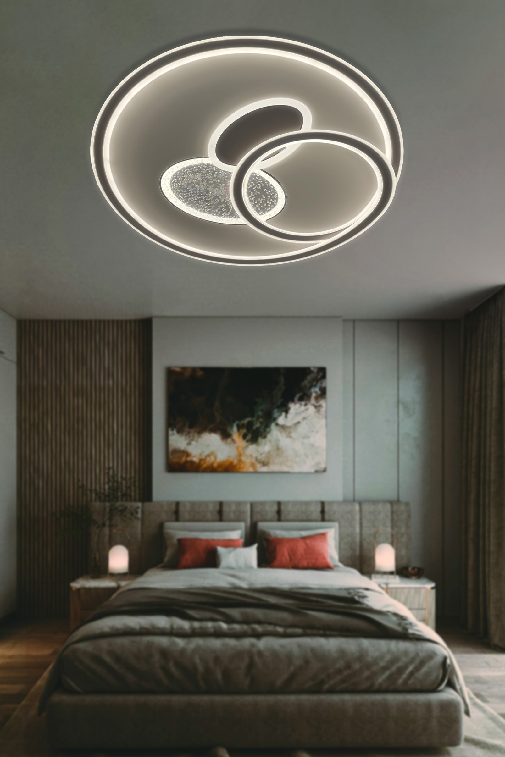 Led Plafonyer Avize Model 8017