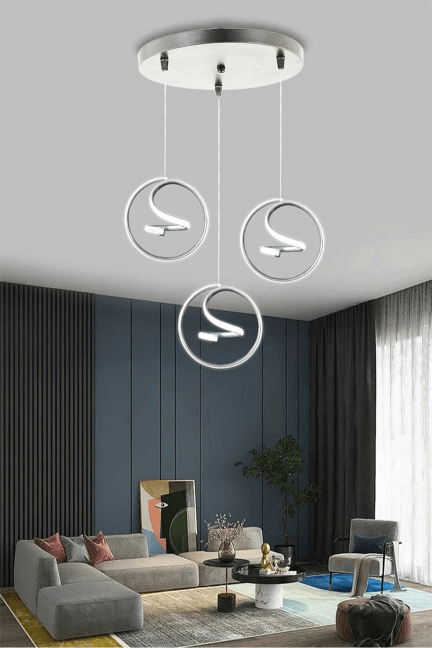 Helezon Modern Sarkıt 3'lü Led Avize