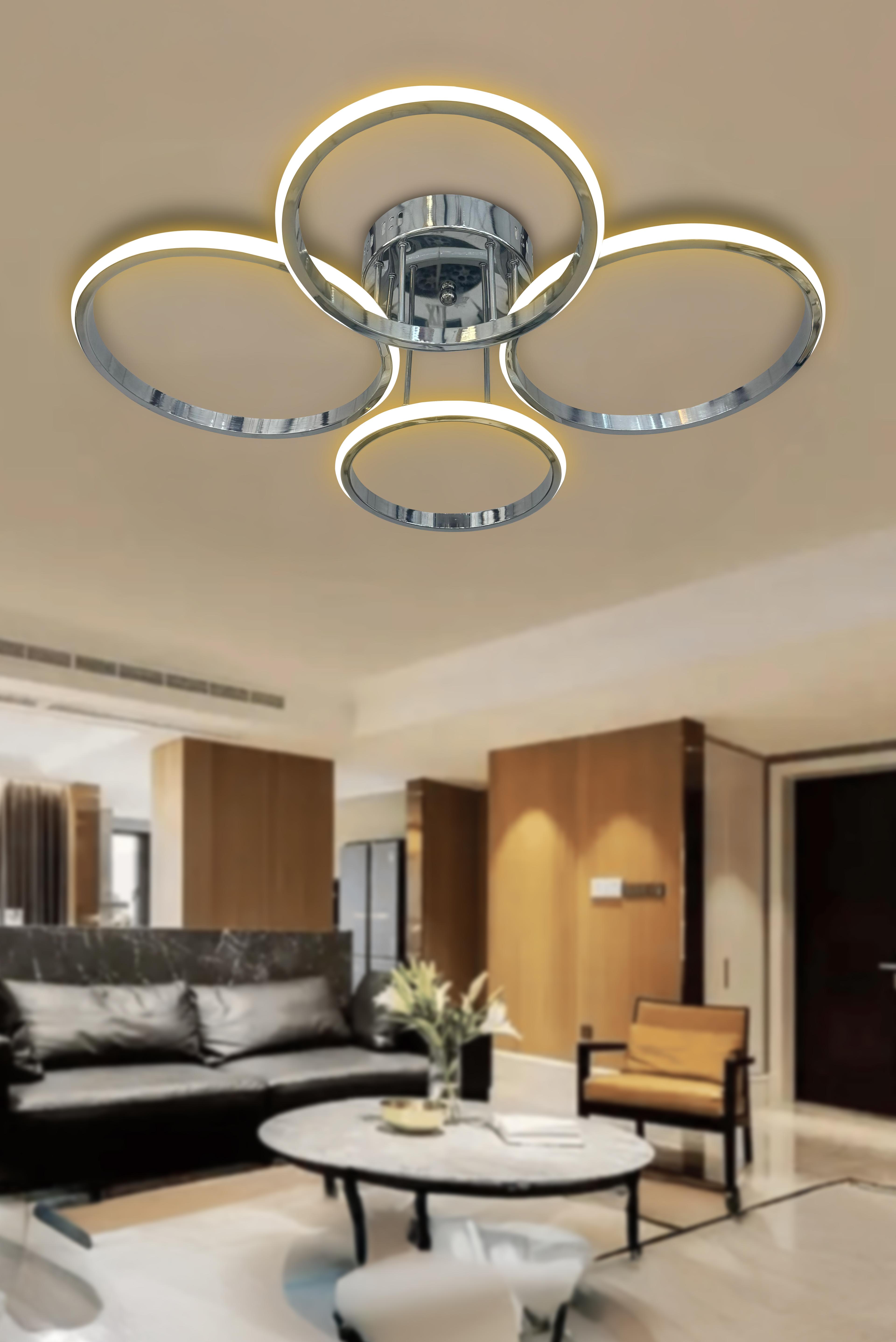 Negro 4'Lü Plafonyer Led Avize