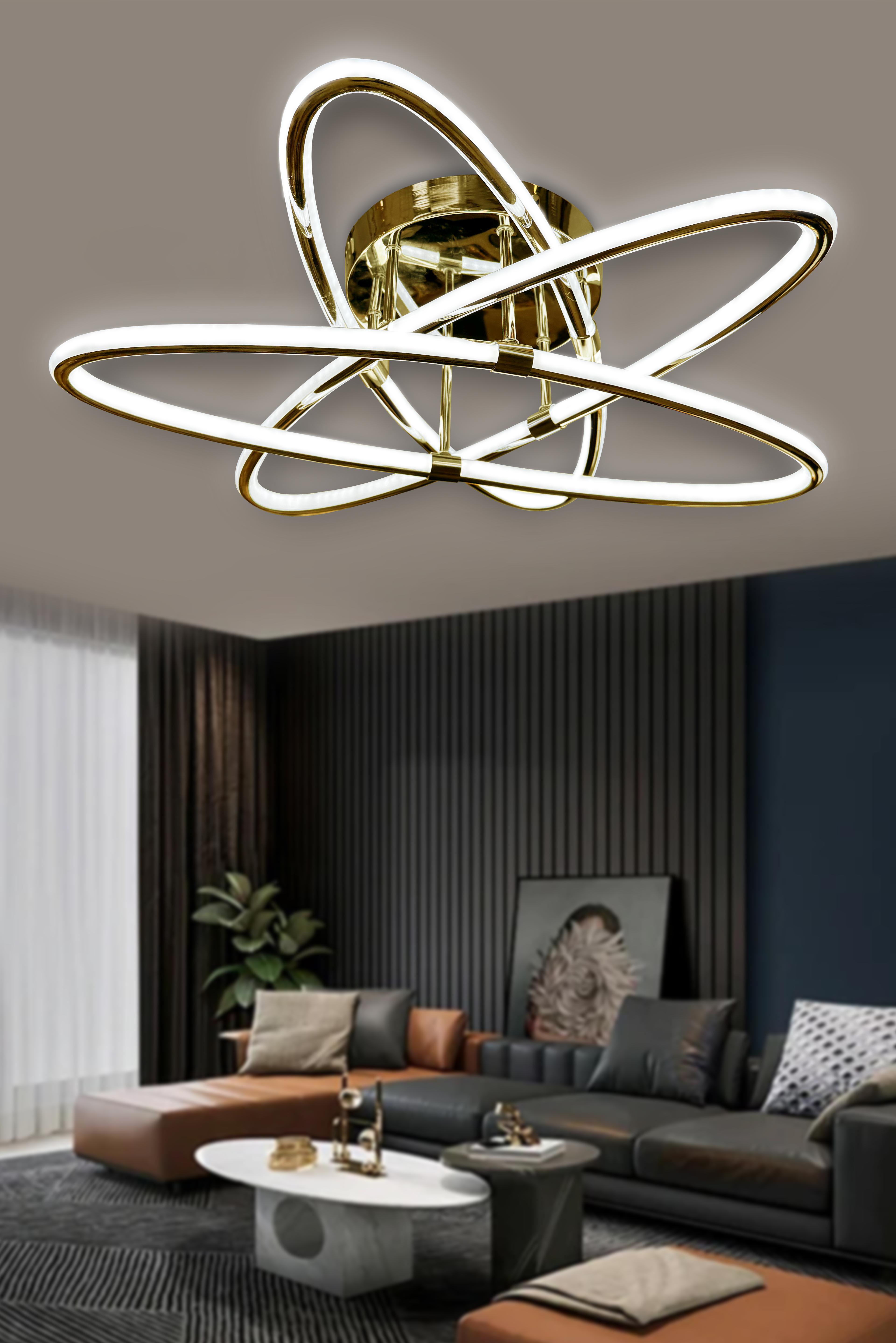 Atom 3'lü Çift Yönlü İthal Modern Yüksek Işık Güclü Led Avize