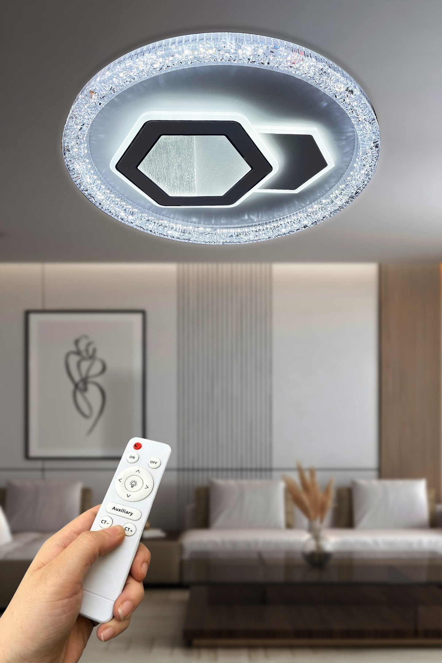 Lucea PLafonyer Kumandalı Led Avize