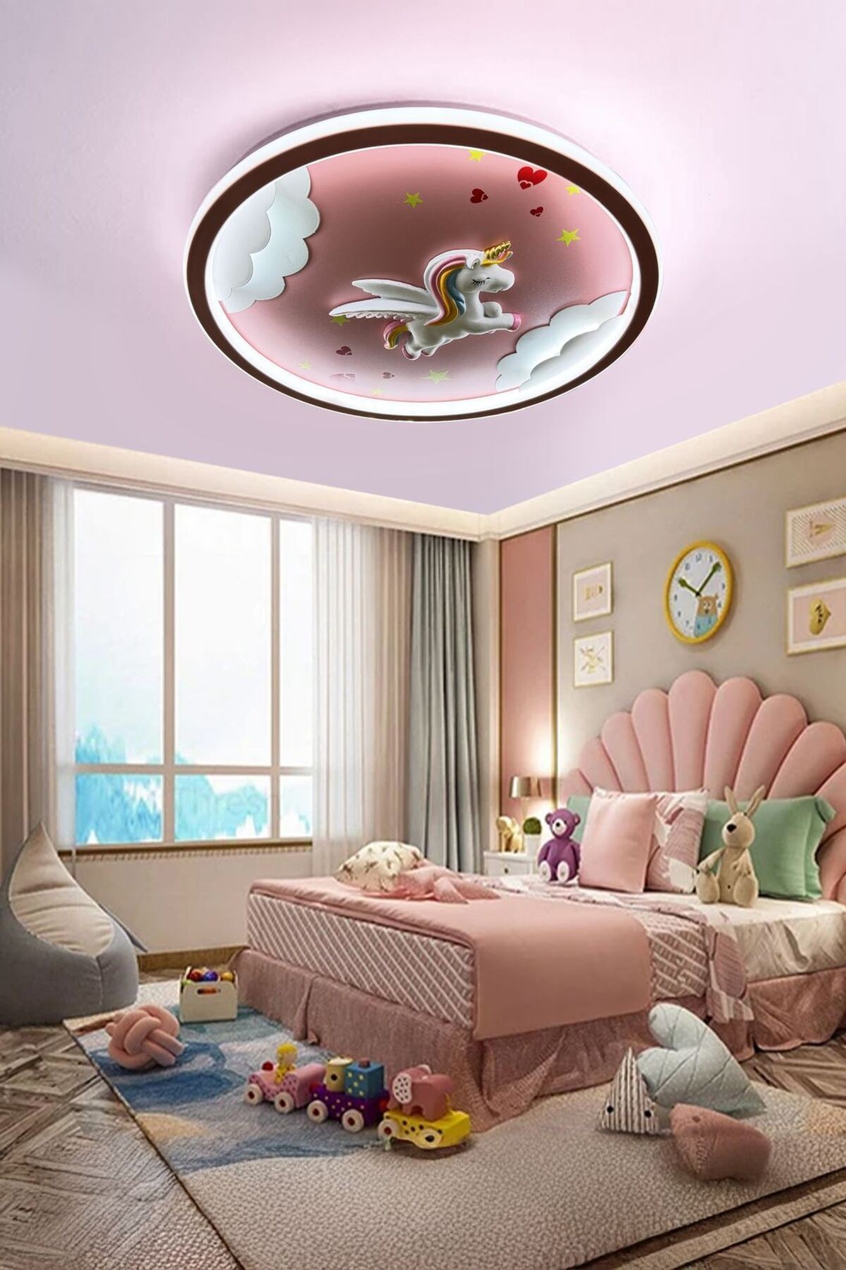 Modern Plafonyer Erkek-Kız Çocuk Odası Avizesi ( gece lambası modlu ) Led Avize