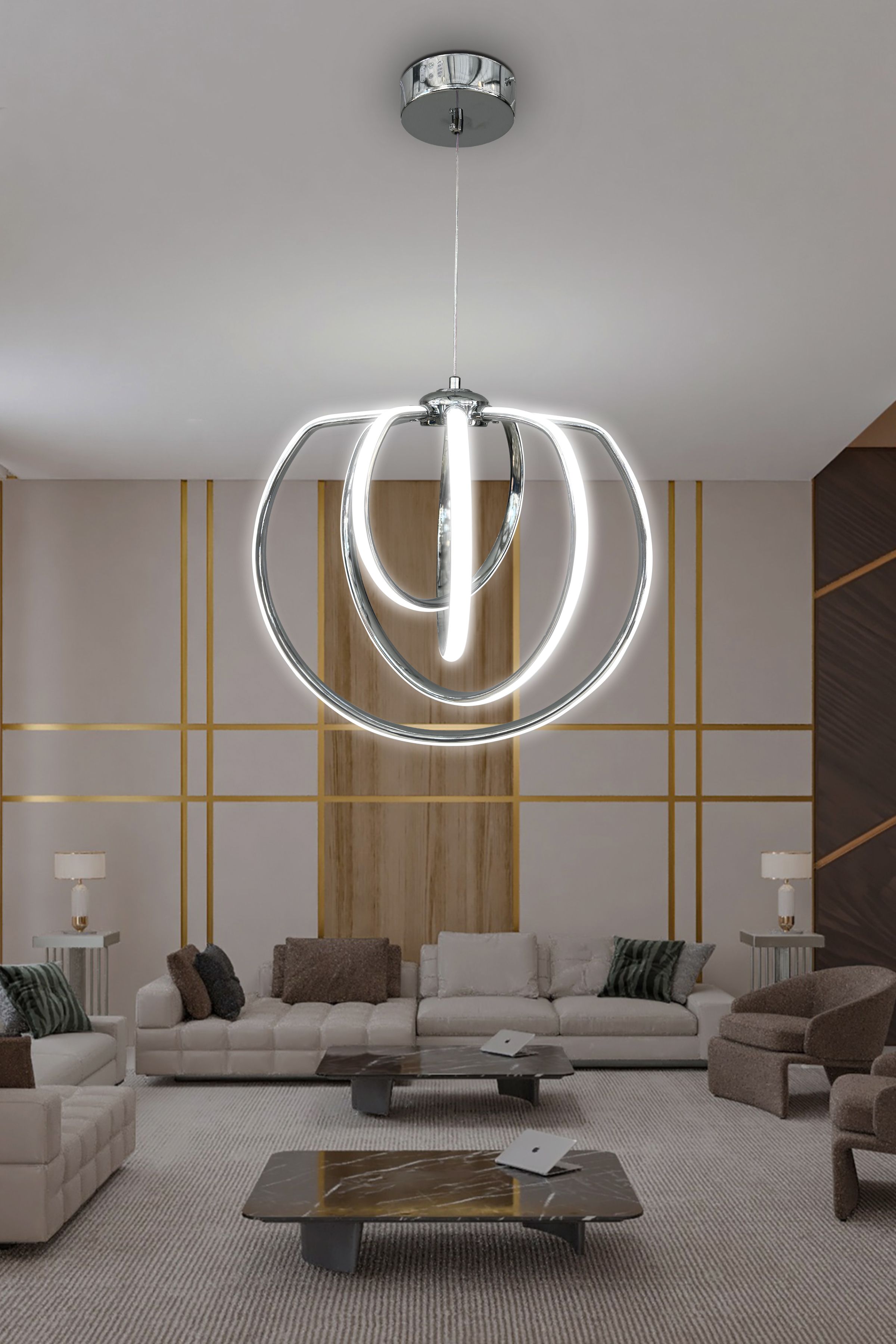 Afra 4'lü Modern Sarkıt Led Avize