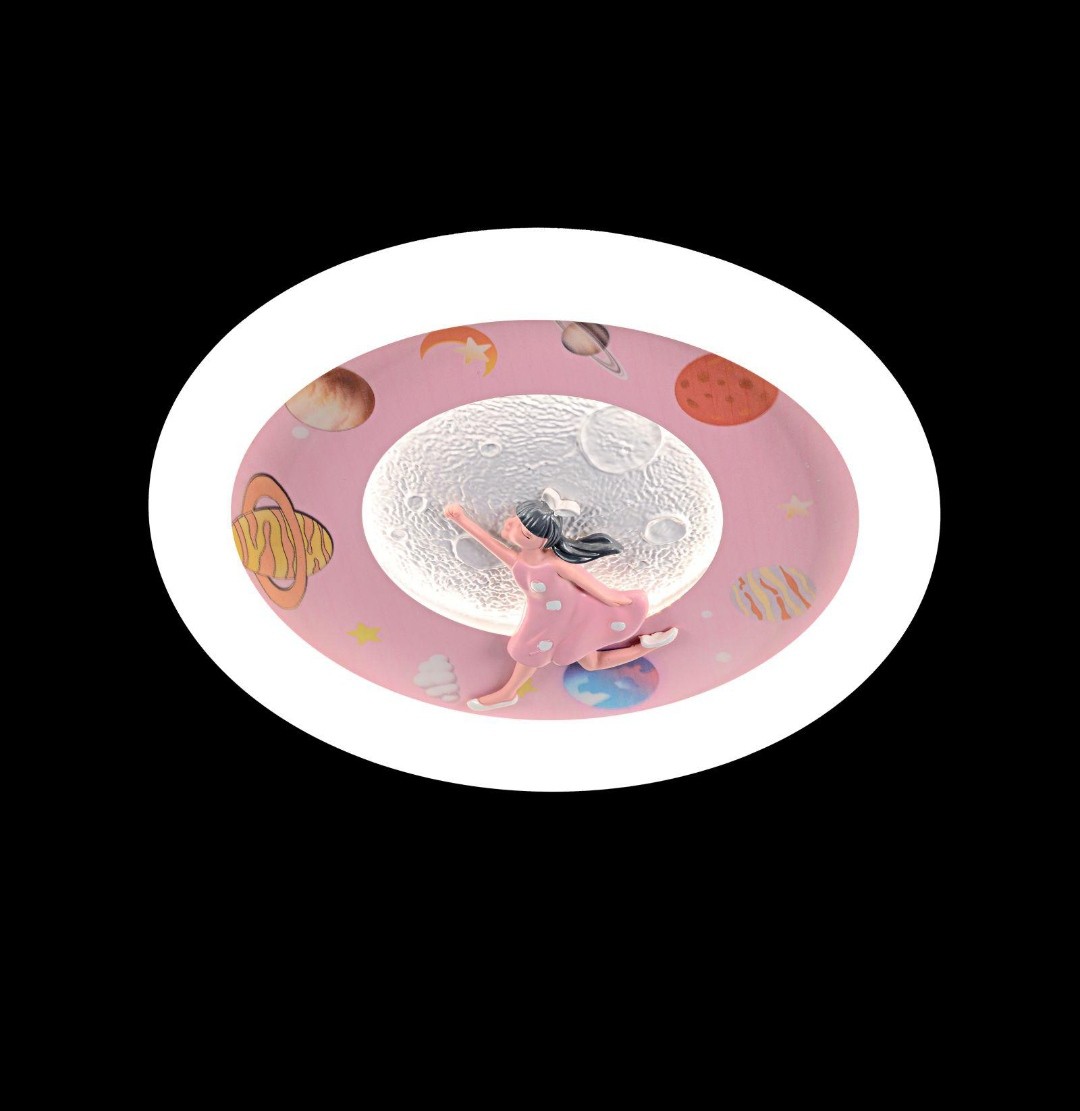 Kız Çocuk Odası Led Avizesi 8078 (Gece Lambası Modlu Plafonyer)