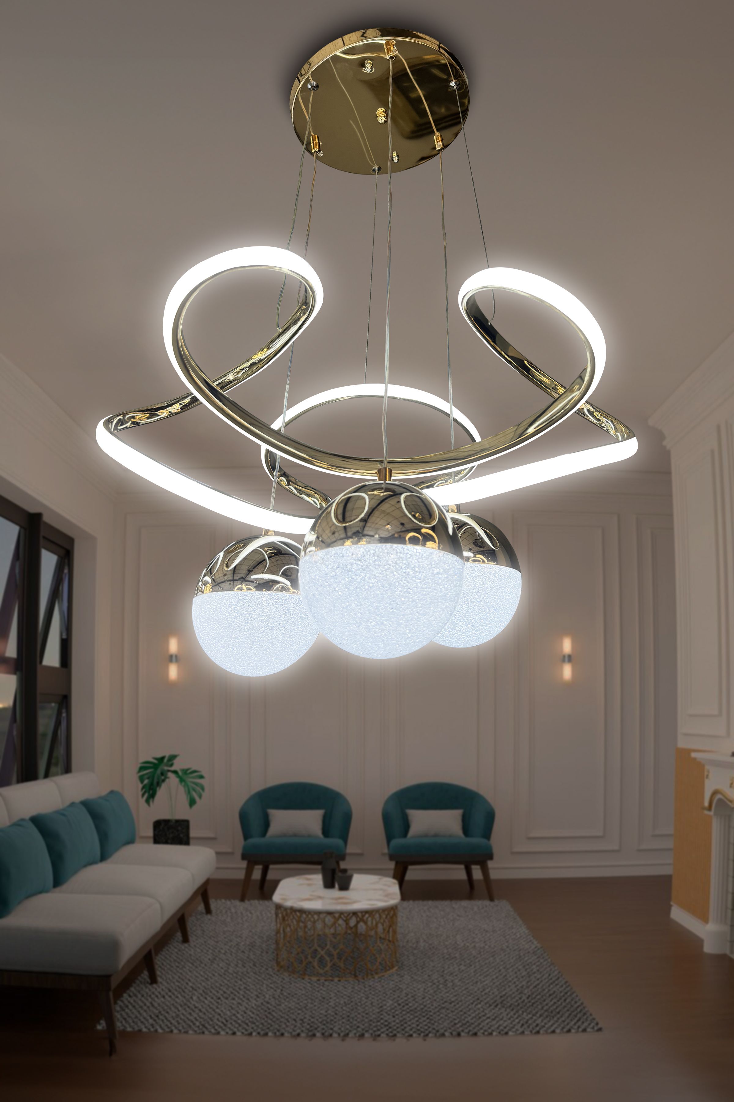 Dron 3 Toplu Led Avize