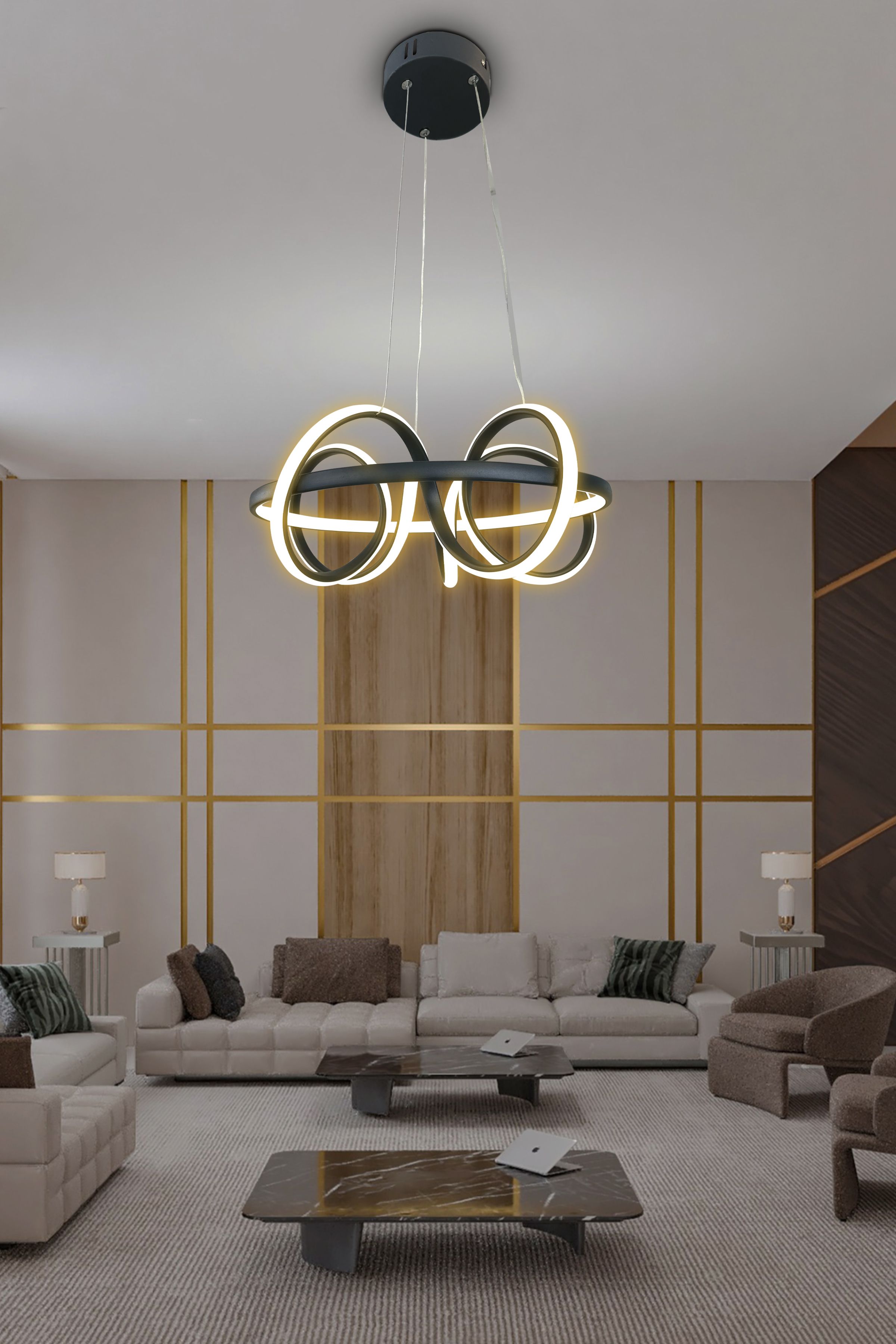 Kuzey Kıvrım Modern Sarkıt Led Avize