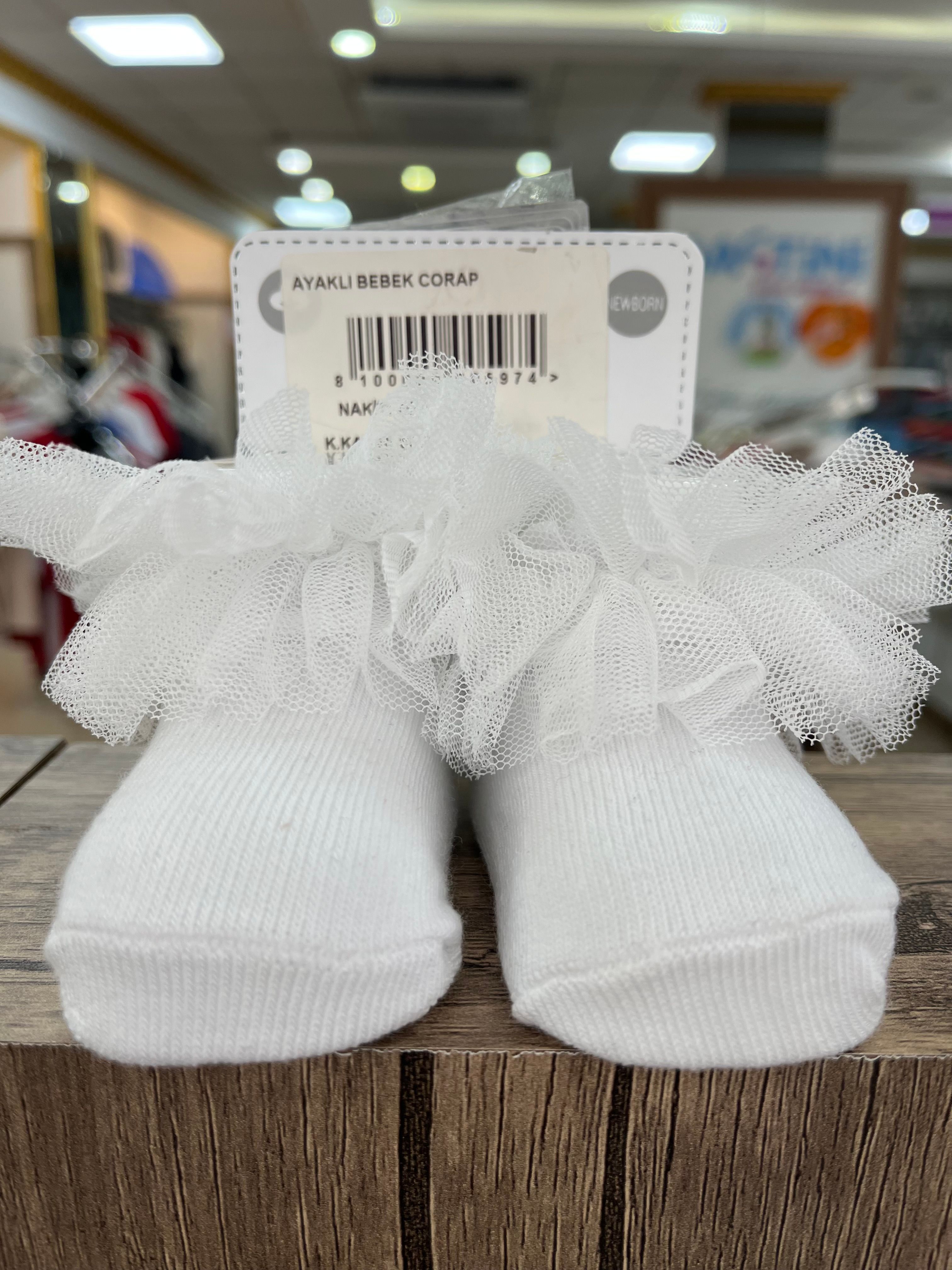 tül bebek çorap