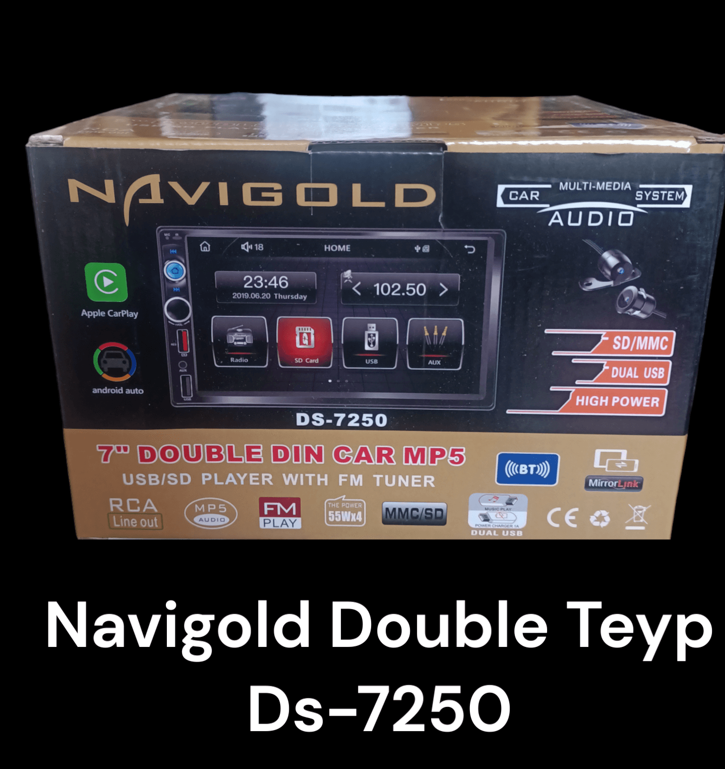 Navigold Ds-7250 Carplayli Double Oto Teyp Multimedya 
