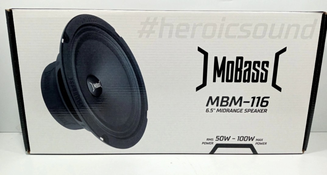 Mobass MBM-116 6.5 16CM 50W Rms Max 100W Mıdrange Hoparlör (2li Takım)