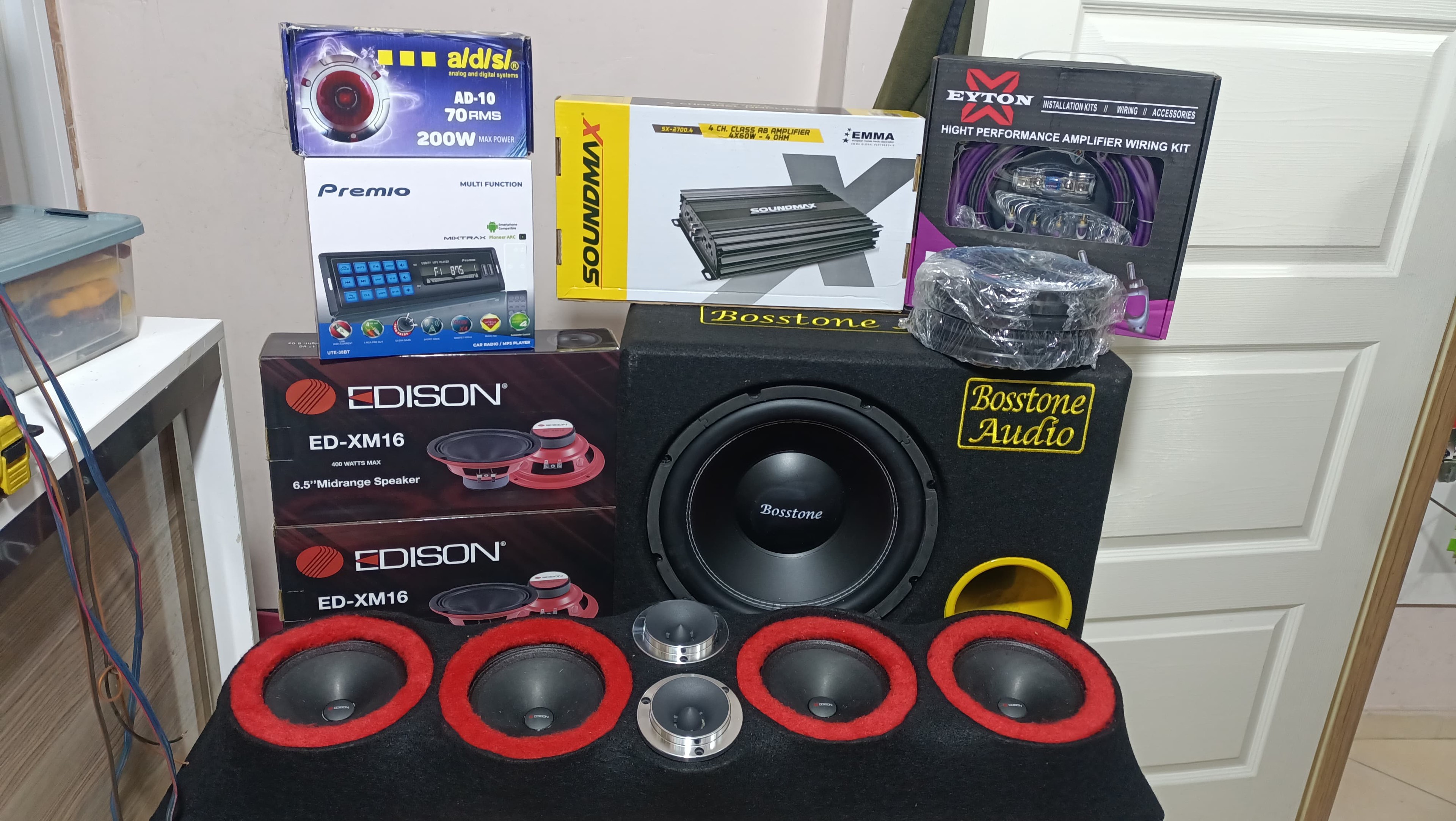 EDİSON 16 Cm Midrange Takım Seti Komple Set Hâlinde Sıfır Elektrik Verilmemiş Ürünler Stoklarda