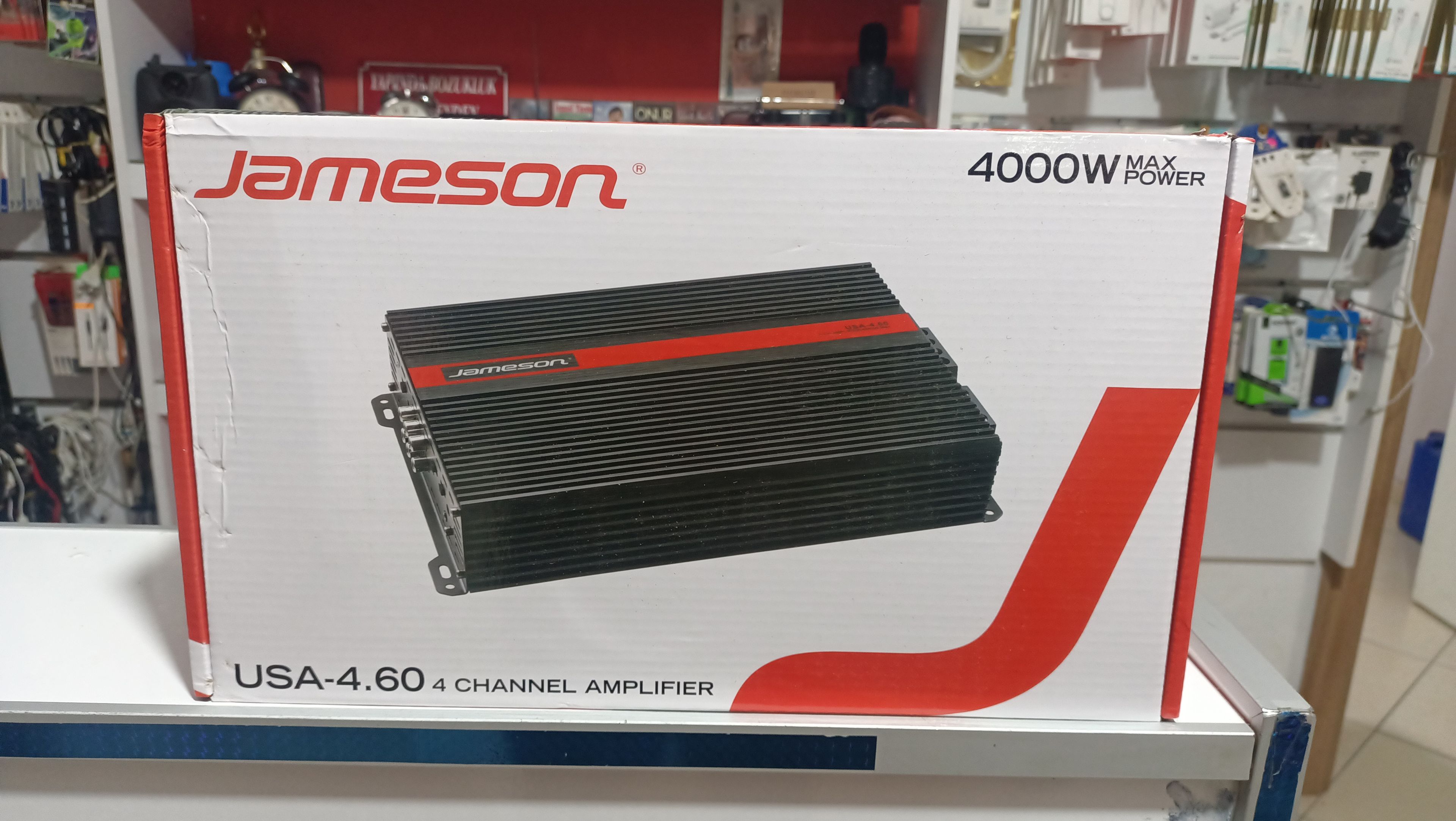 Jameson USA-650.4 4000 Watt Oto Anfi Rms Power 4X65 Rms 4 Kanal Oto Amfi