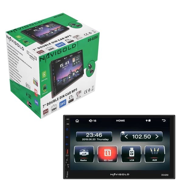 Navıgold Ds-6250 Double Teyp 7 İnç 4x55 Watt Carplay