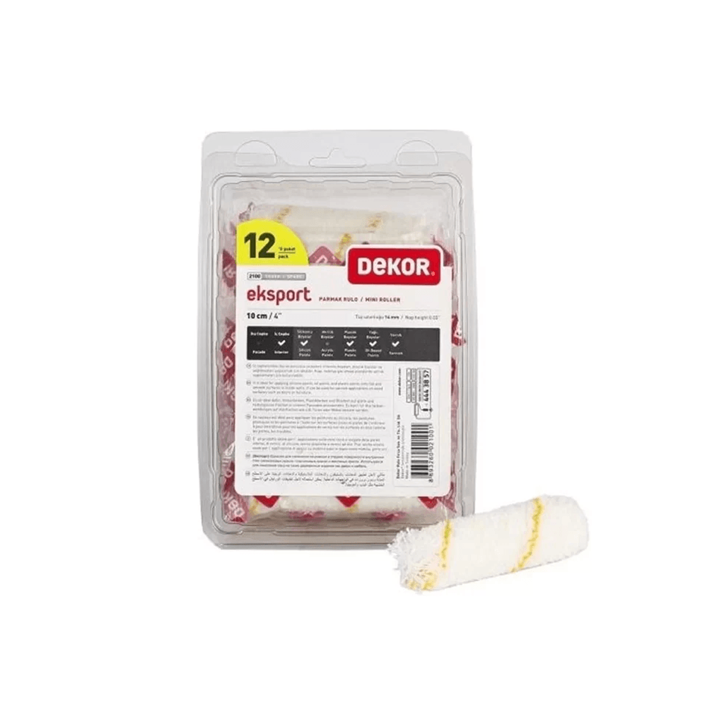 Dekor Eksport Parmak Rulo 10 Cm - 12'li Paket