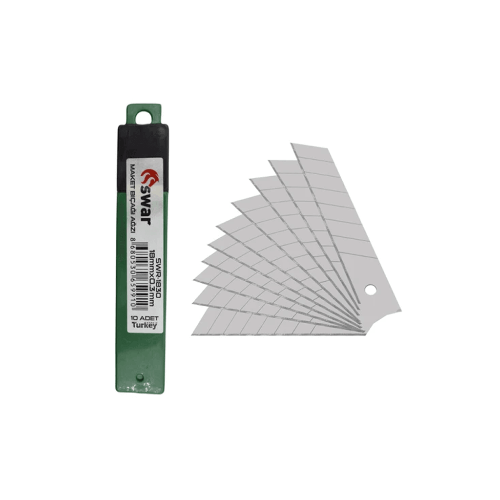 Swar Maket Bıçağı Yedeği 10'lu 180 Mm
