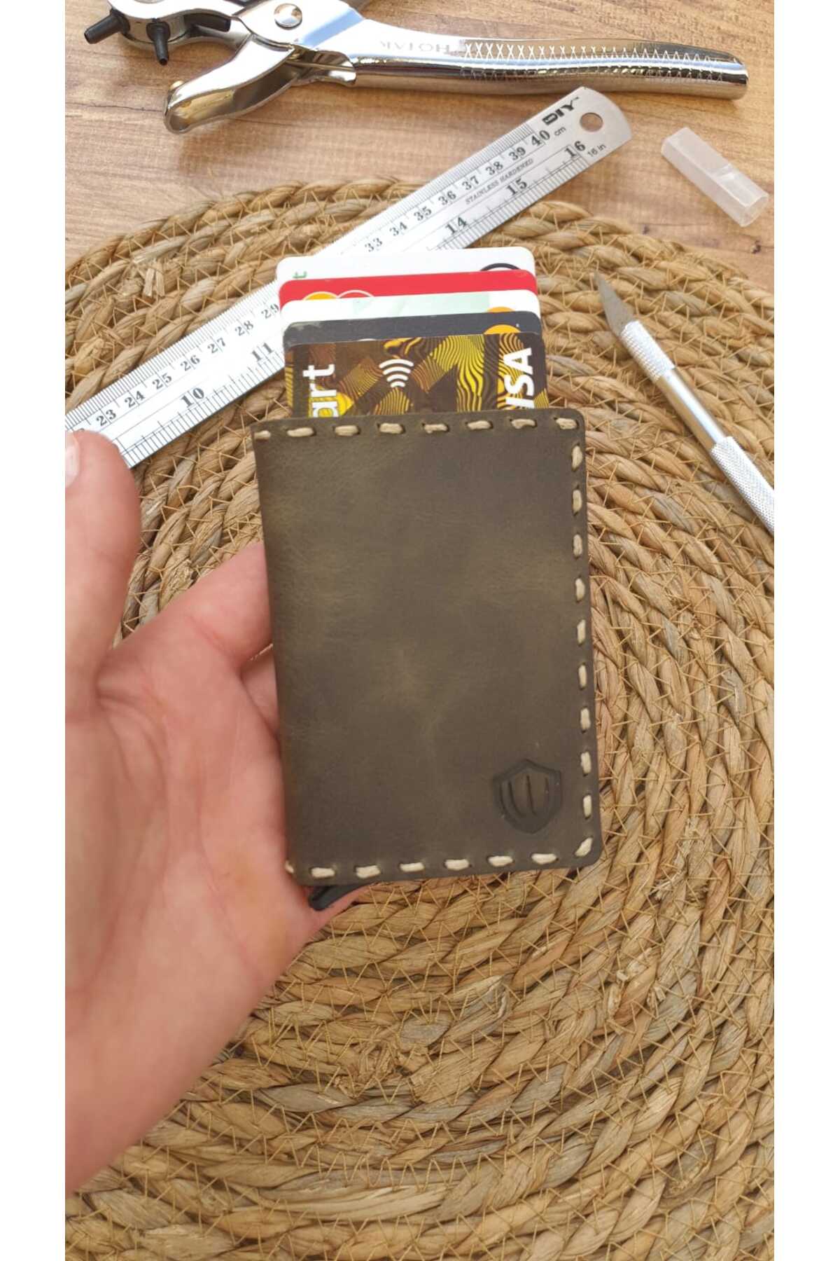 Monies Mekanizmalı El Dikişli Kartlık