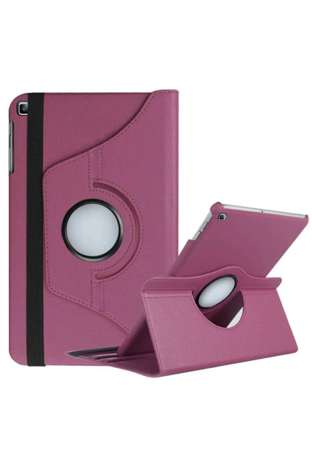 tab A7 Lite 8.7" T220 T225 T227 Kılıf 360 Dönerli Standlı Tablet Kılıfı Mor