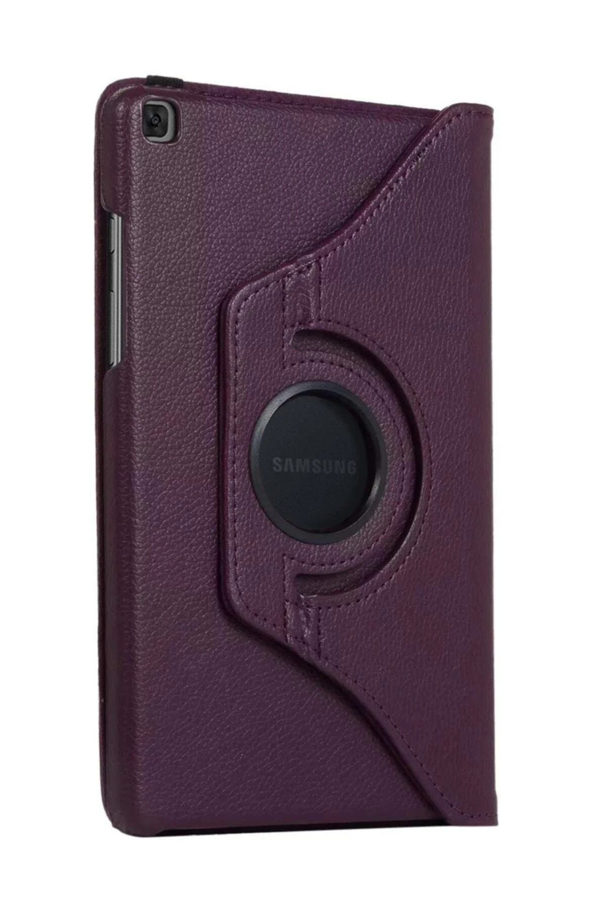 Galaxy Tab A 8" 2019 T290 Kılıf, 360 Rotating Stand Deri Mor