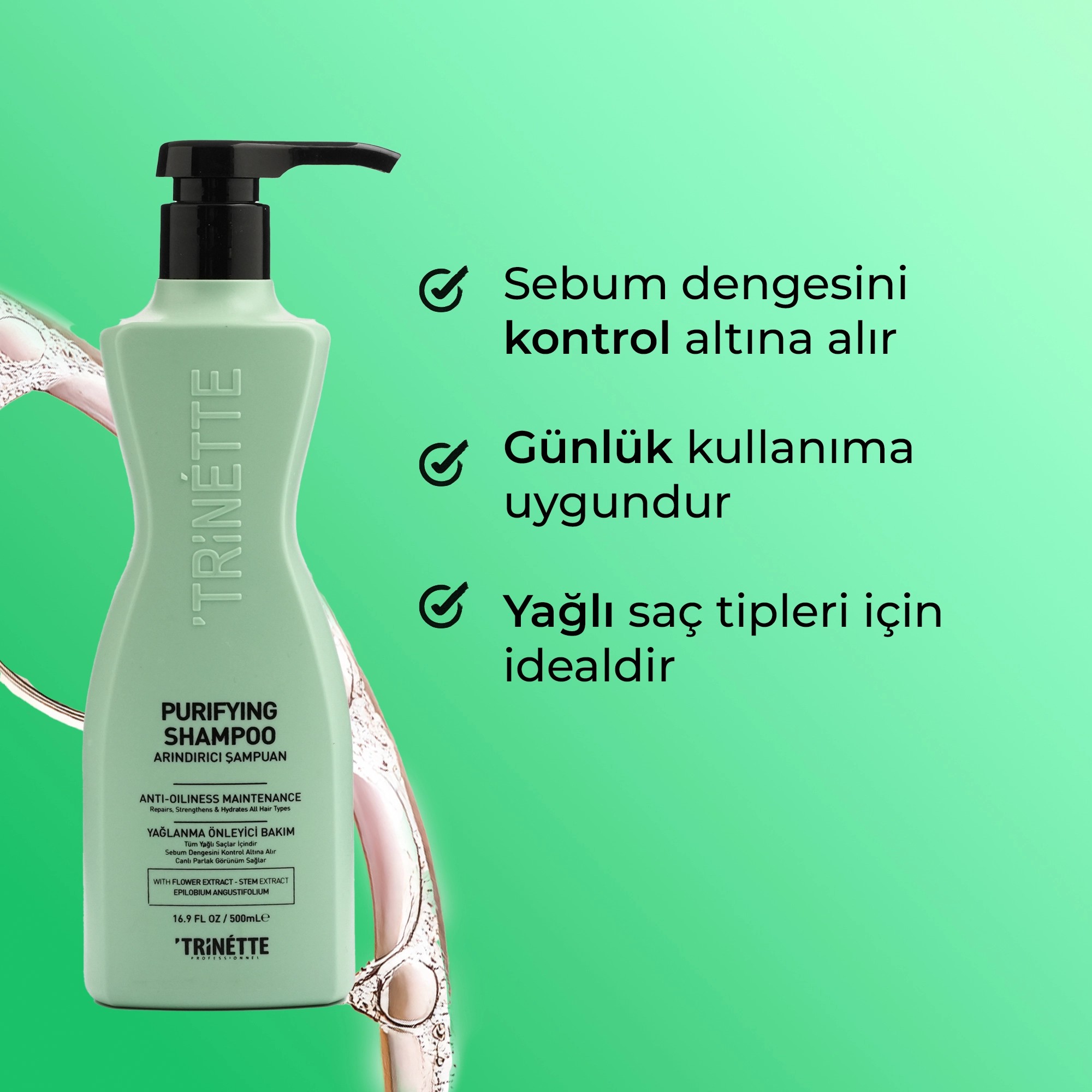 Trinette Professionnel Arındırıcı Profesyonel Şampuan 500ML