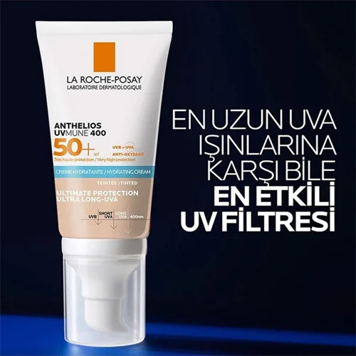 La Roche Posay Anthelios UVMune SPF50+ Renkli Nemlendirici Güneş Kremi 50mL