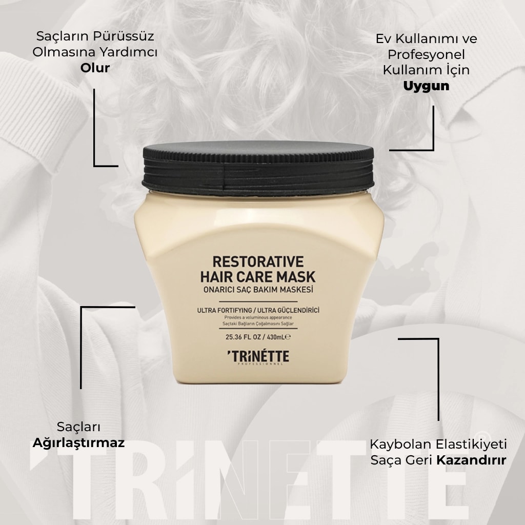 Trinette Professionnel Onarıcı Saç Bakım Maskesi 430ML