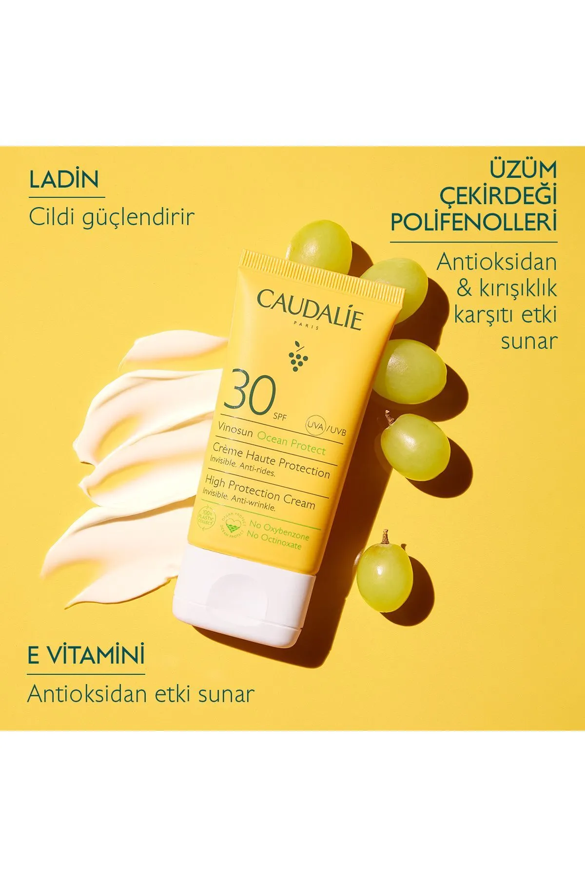 Caudalie Vinosun High Protection Kırışıklık Karşıtı SPF30 Güneş Kremi 50 ml