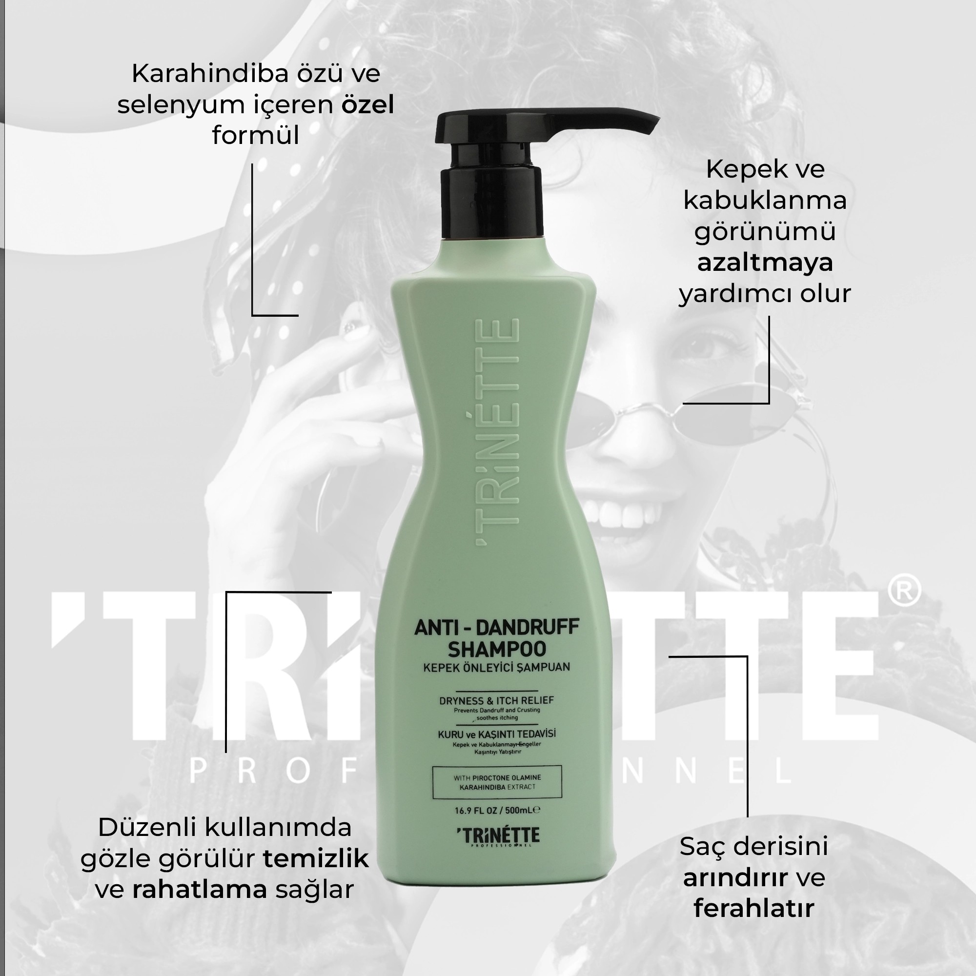 Trinette Professionnel Kepek Önleyici Şampuan 500ML