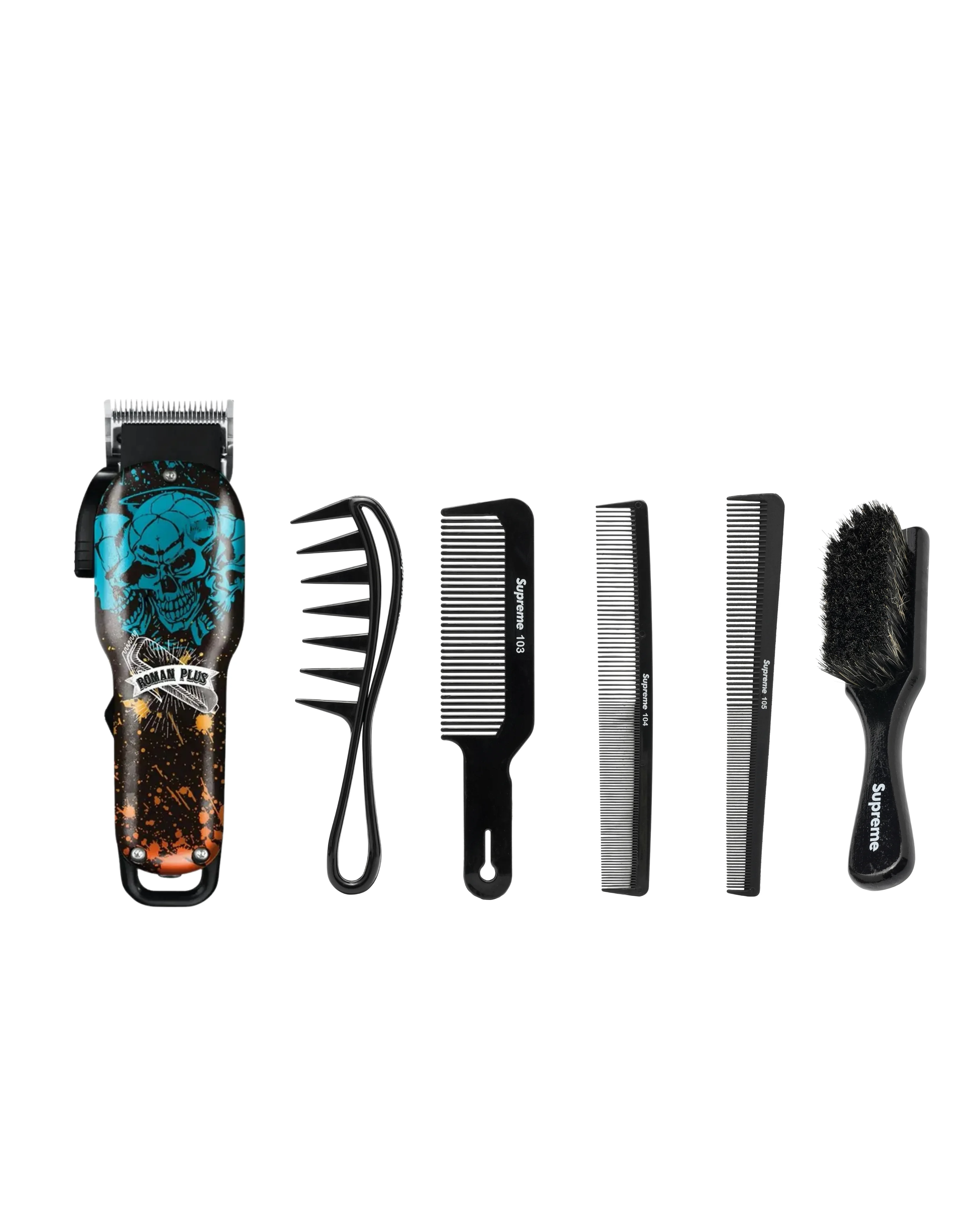 Roman Beauty +Plus Tıraş Makinesi + Supreme 5'Li Siyah Tarak Set